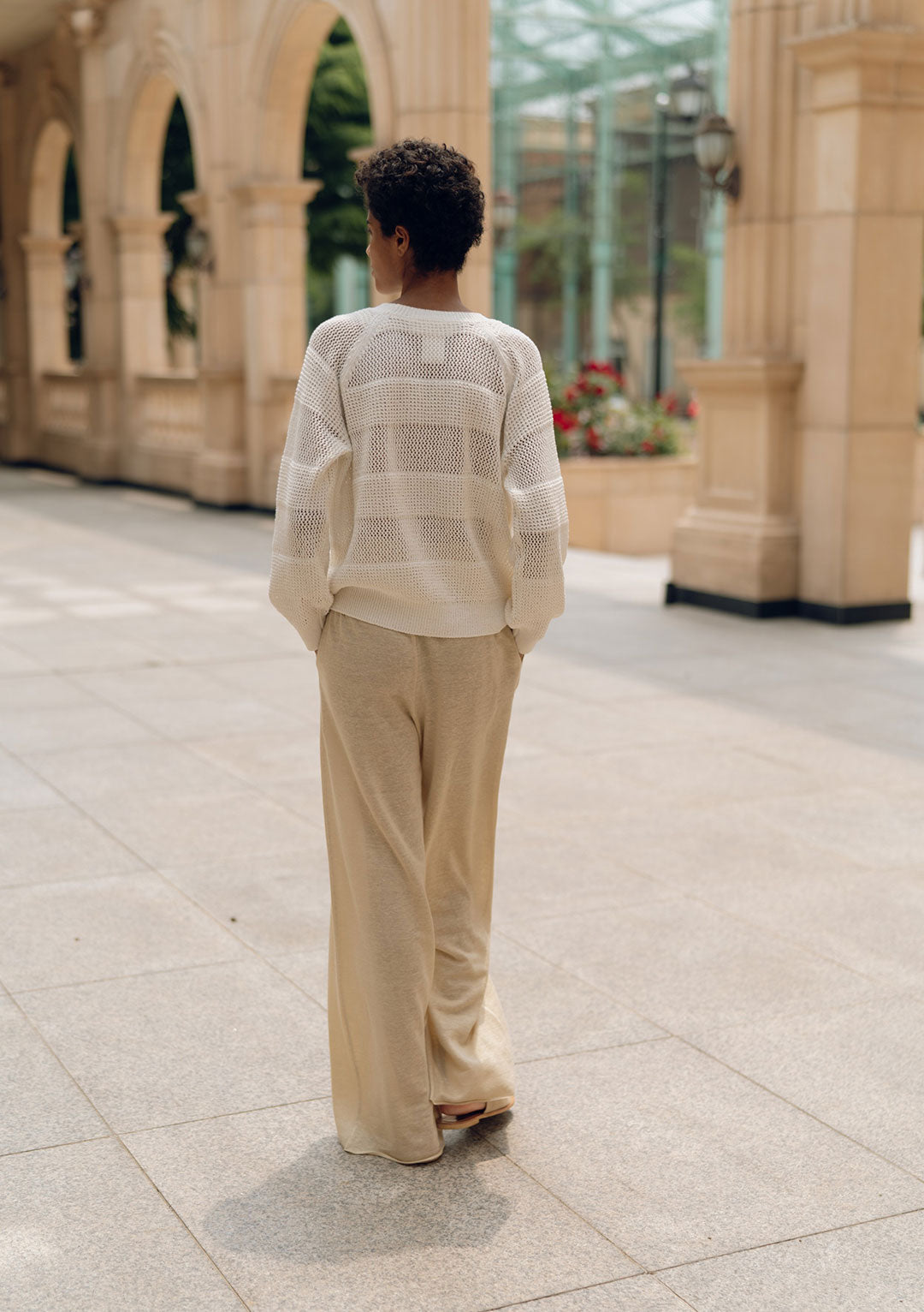MISSING YOU ALREADY COTTON RELAXED-FIT KNIT TOP