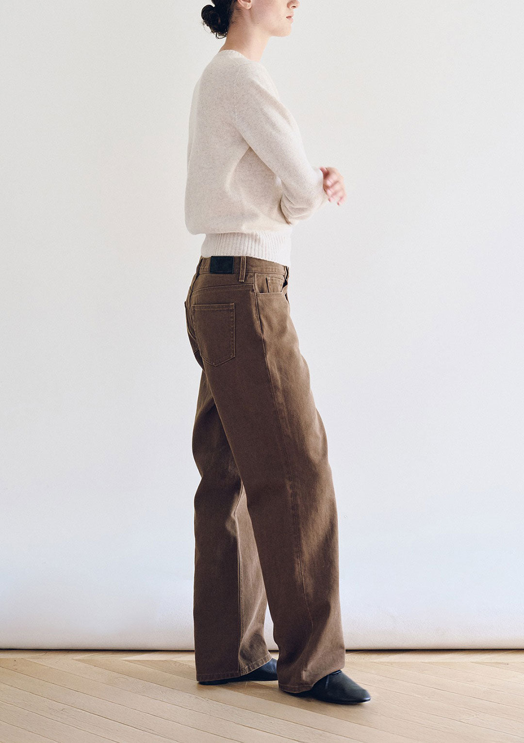 NOTHING WRITTEN MARSH V-NECK PULLOVER OATMEAL