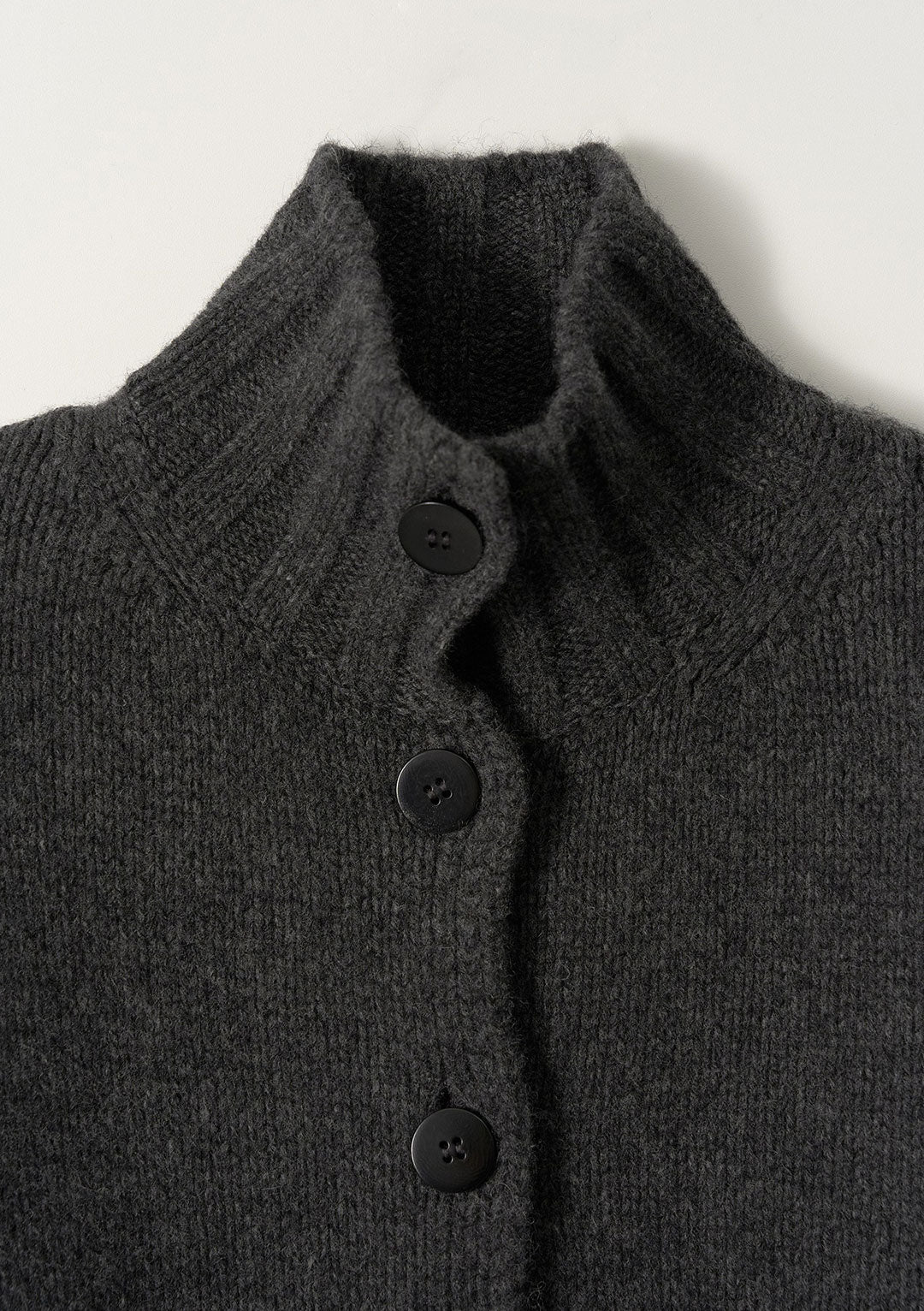 NOTHING WRITTEN MARRIE SOFT POCKET CARDIGAN CHARCOAL
