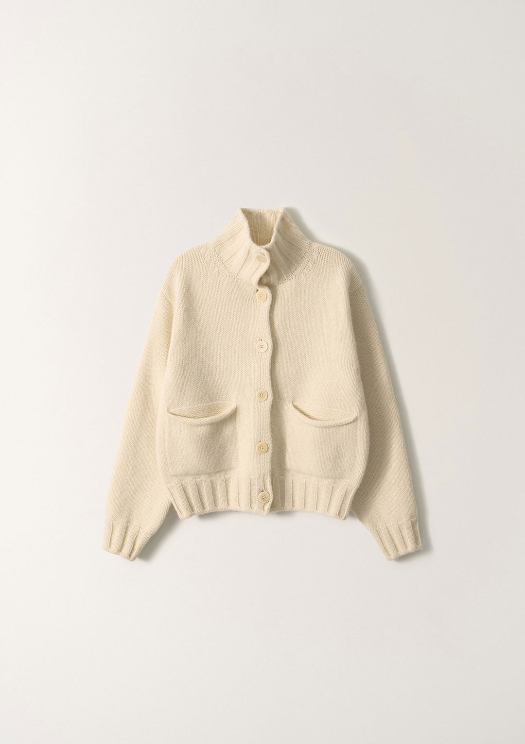 NOTHING WRITTEN MARRIE SOFT POCKET CARDIGAN CREAM