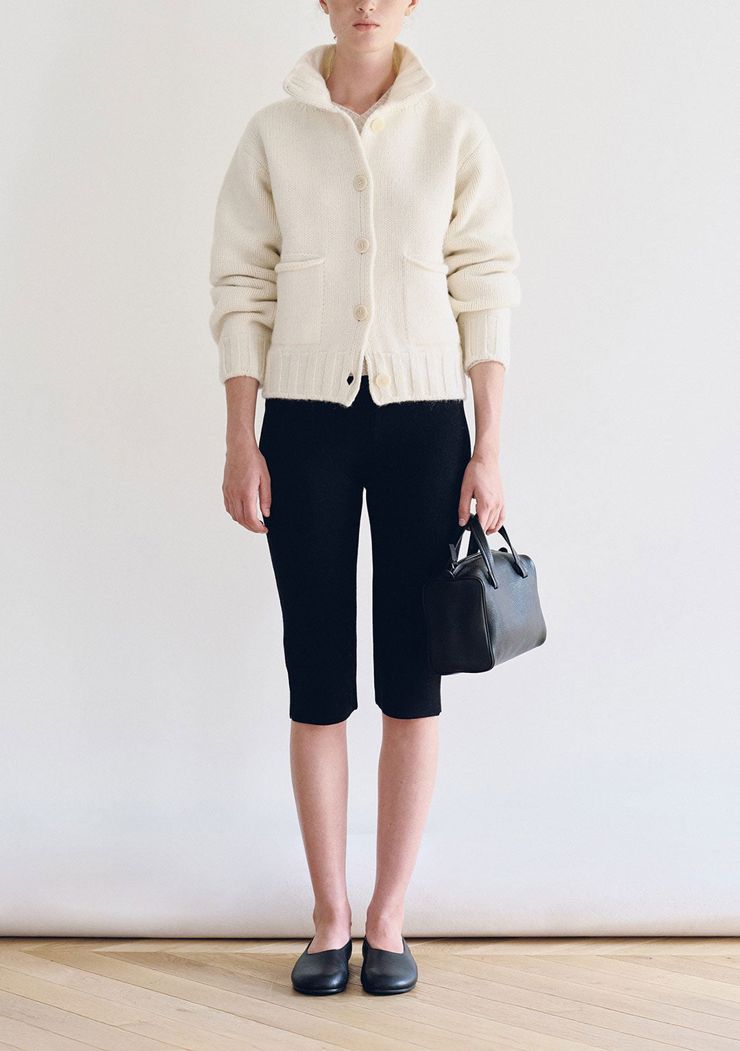 NOTHING WRITTEN MARRIE SOFT POCKET CARDIGAN CREAM