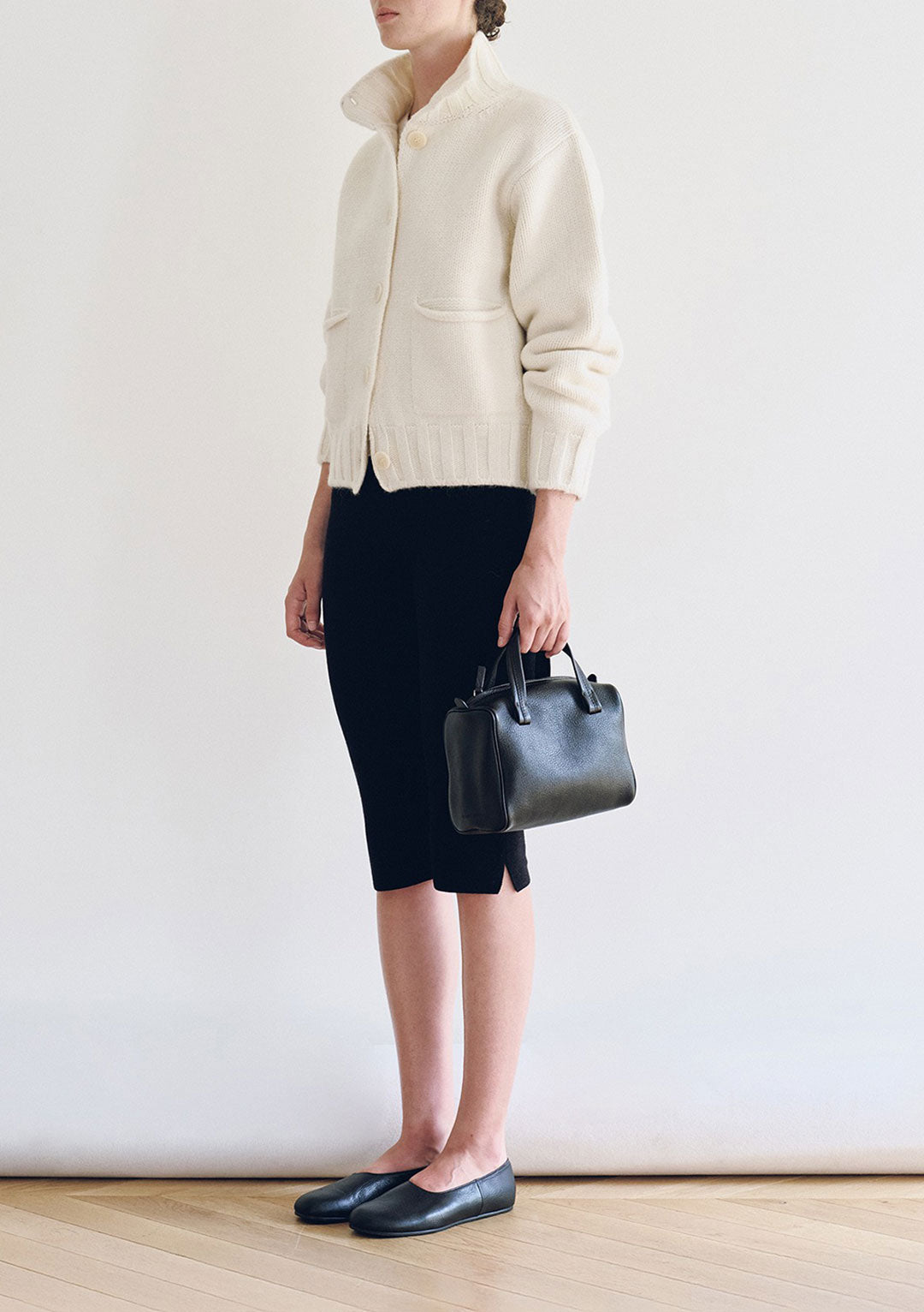 NOTHING WRITTEN MARRIE SOFT POCKET CARDIGAN CREAM