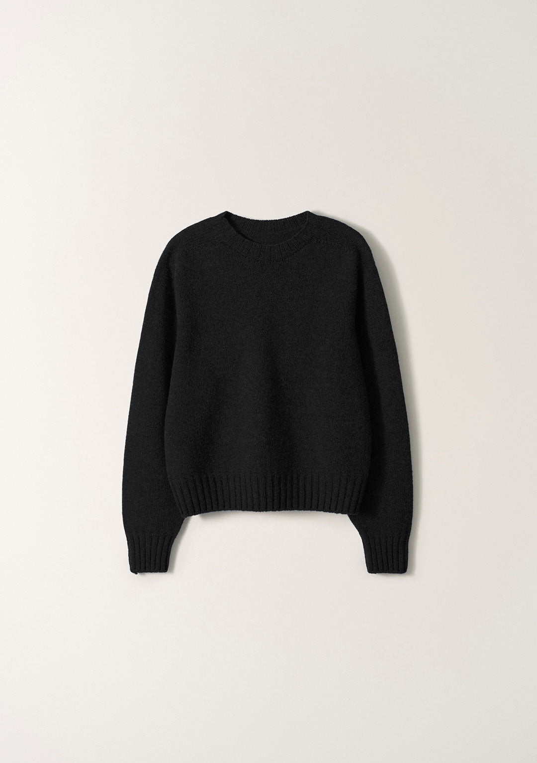 NOTHING WRITTEN BUNNY WOOL PULLOVER KNIT BLACK