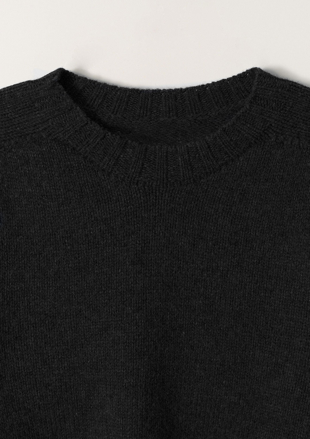 NOTHING WRITTEN BUNNY WOOL PULLOVER KNIT BLACK