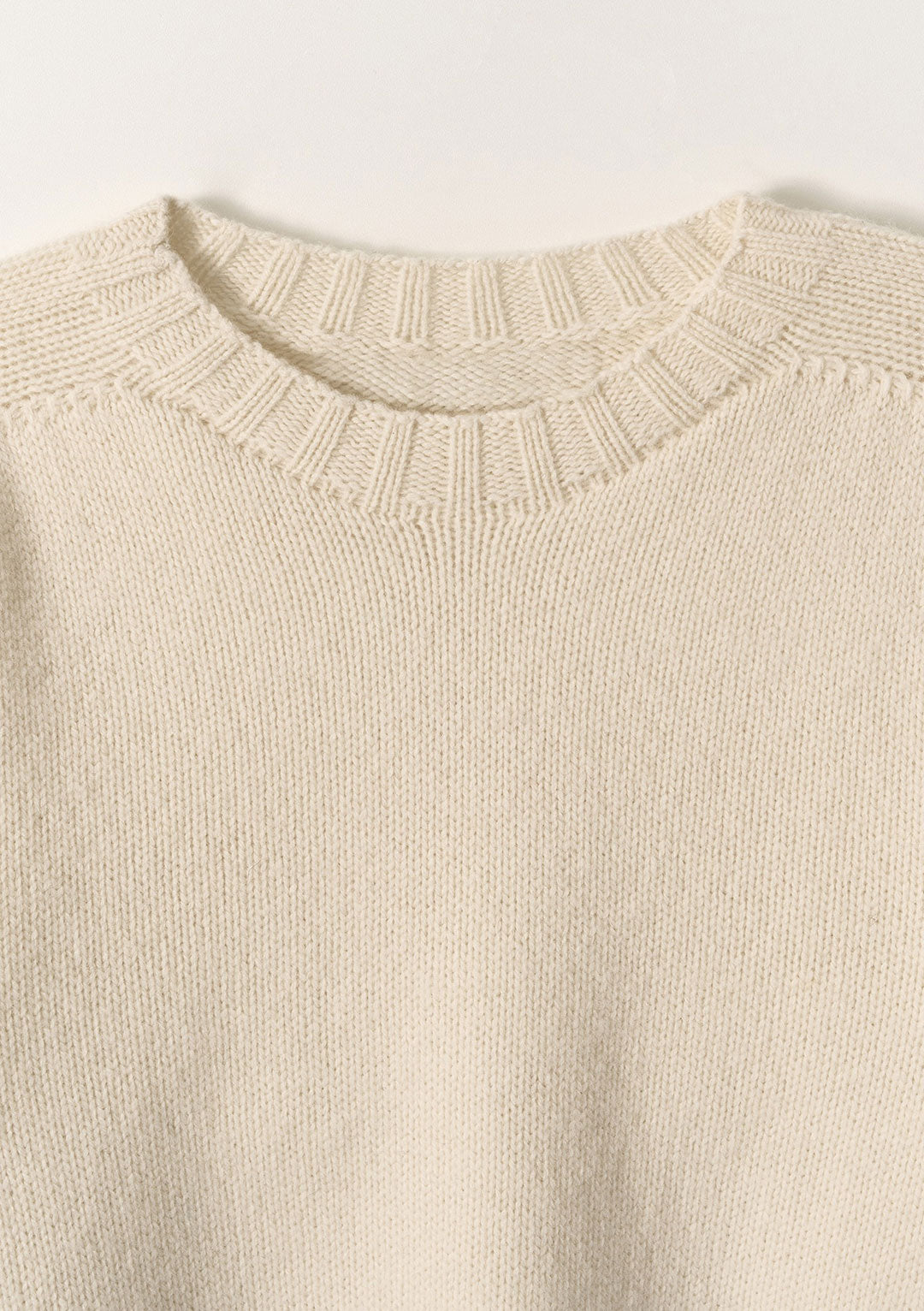 NOTHING WRITTEN BUNNY WOOL PULLOVER KNIT PURE IVORY