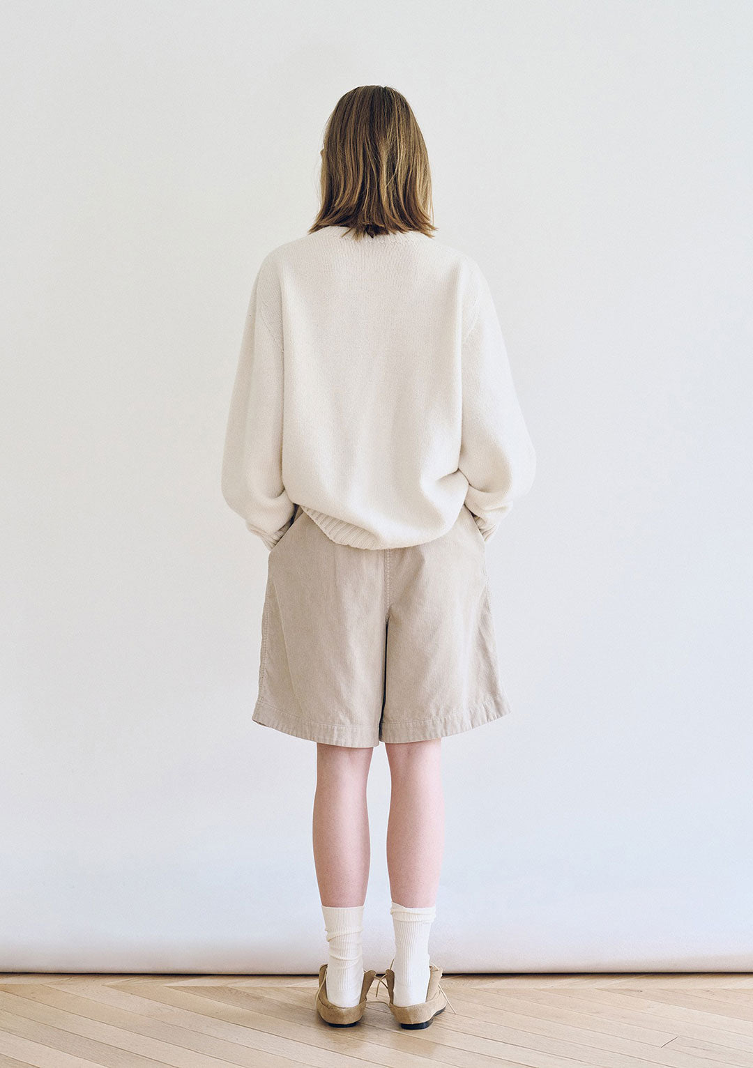 NOTHING WRITTEN BUNNY WOOL PULLOVER KNIT PURE IVORY
