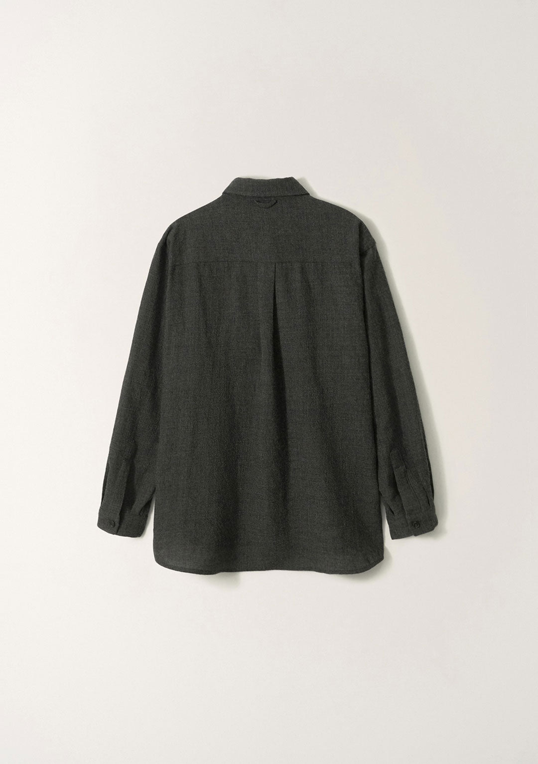 NOTHING WRITTEN PINUÉ WOOL SHIRT CHARCOAL