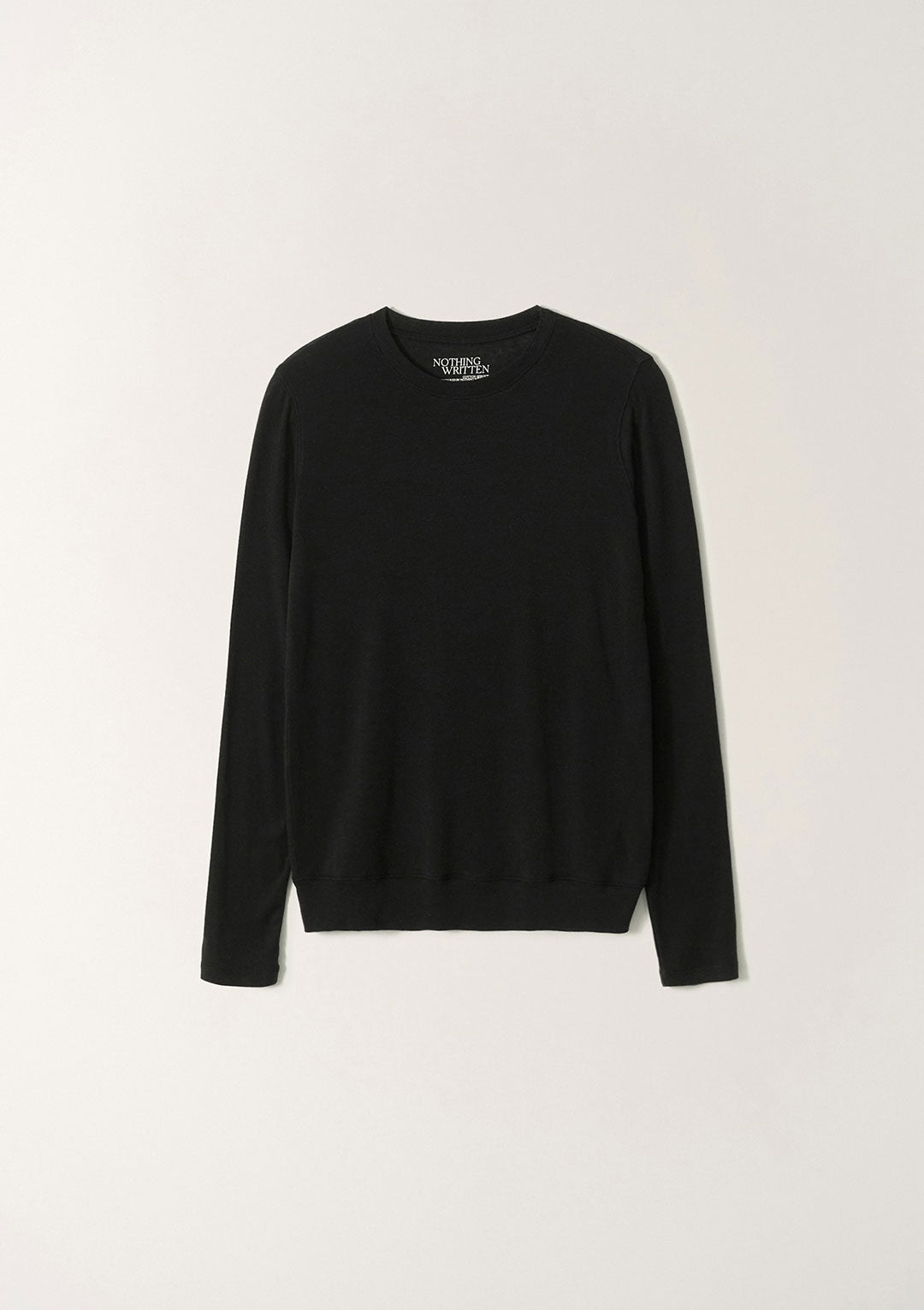 NOTHING WRITTEN AIMA WOOL T-SHIRT BLACK