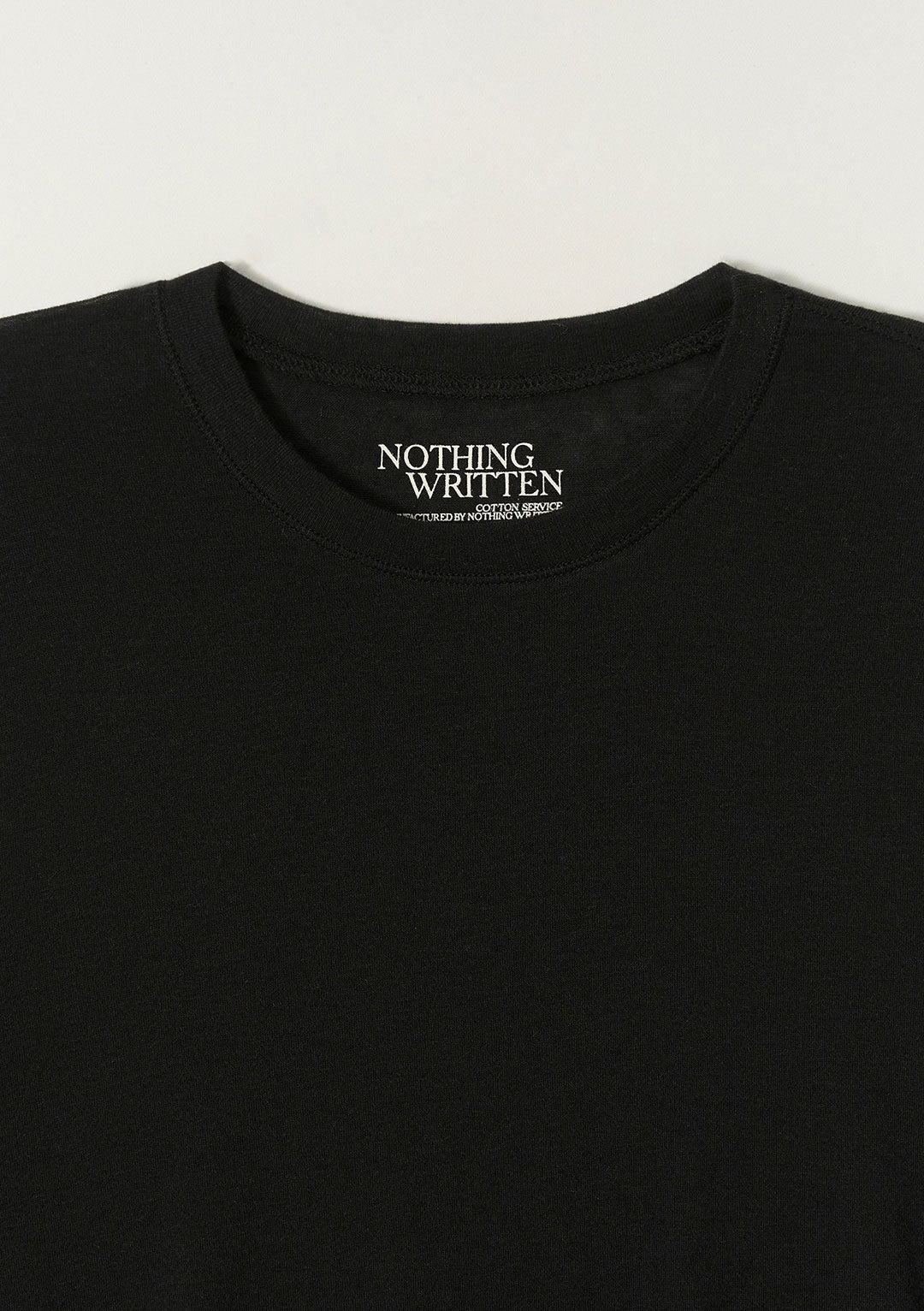 NOTHING WRITTEN AIMA WOOL T-SHIRT BLACK