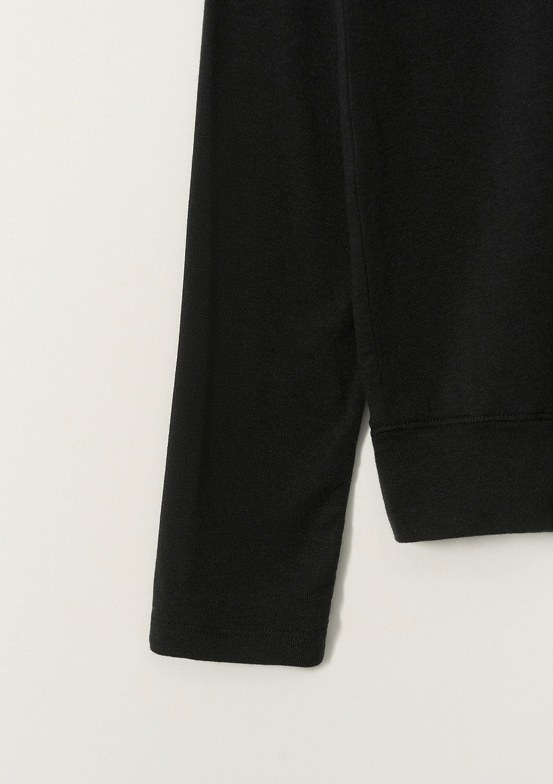NOTHING WRITTEN AIMA WOOL T-SHIRT BLACK
