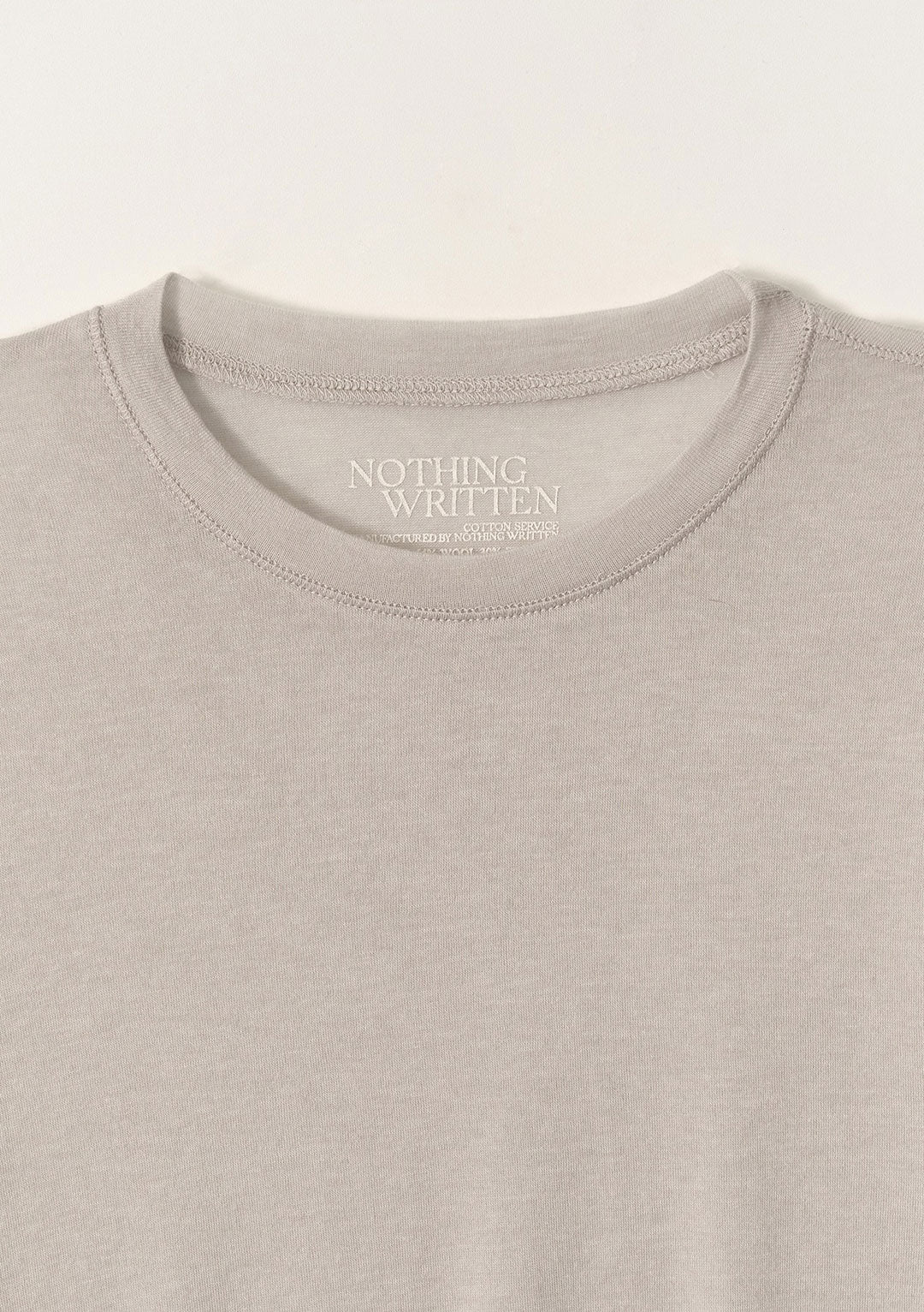 NOTHING WRITTEN AIMA WOOL T-SHIRT OATMEAL
