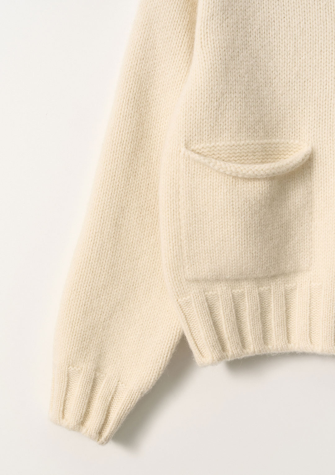 NOTHING WRITTEN MARRIE SOFT POCKET CARDIGAN CREAM