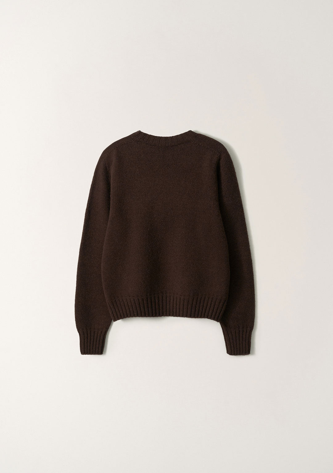 NOTHING WRITTEN BUNNY WOOL PULLOVER KNIT DARK BROWN