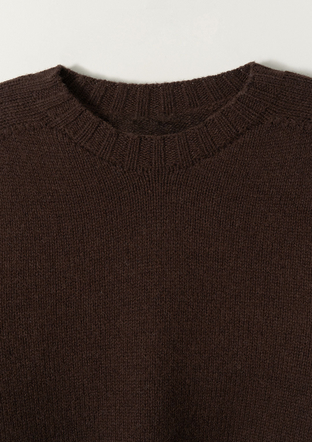 NOTHING WRITTEN BUNNY WOOL PULLOVER KNIT DARK BROWN