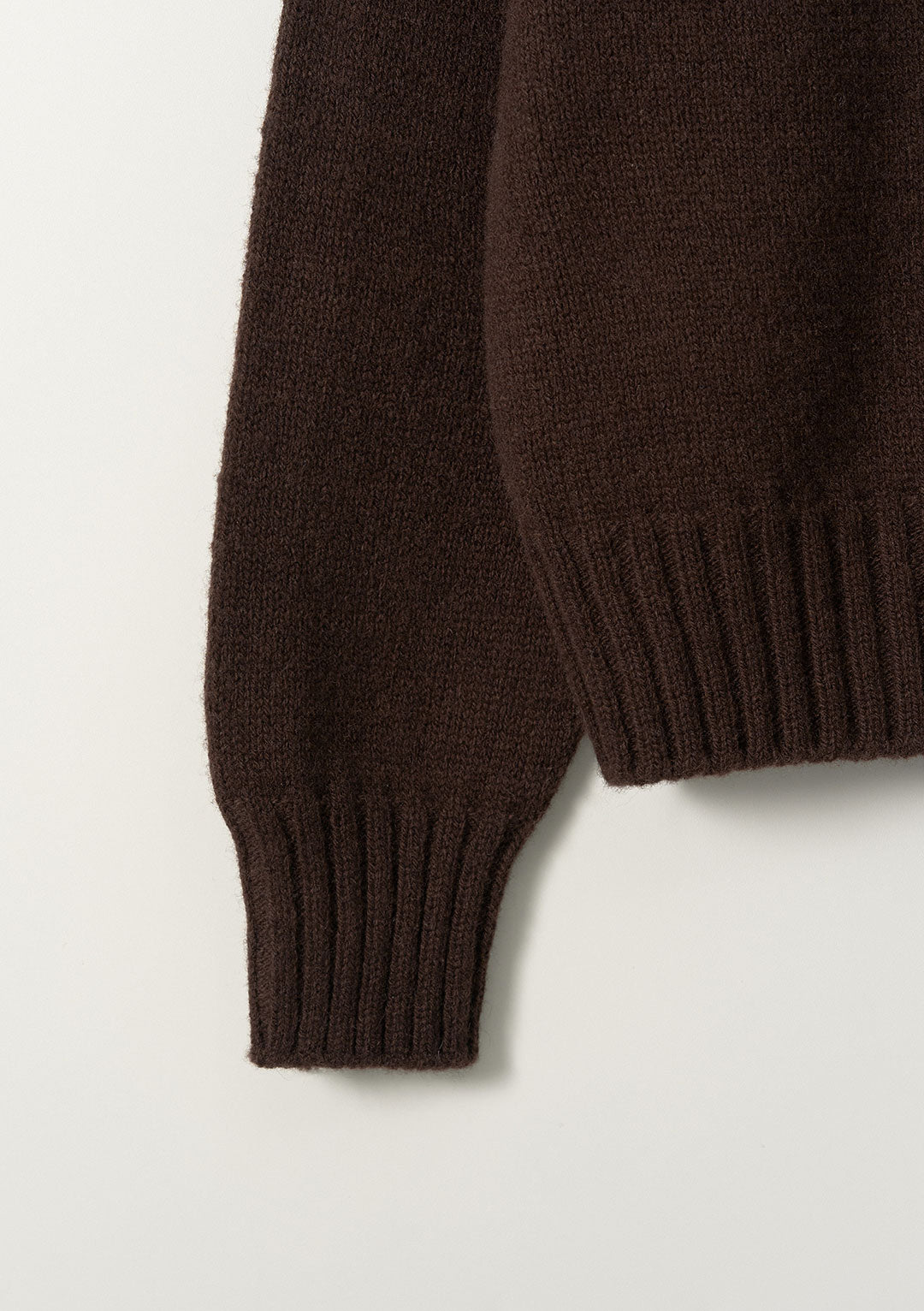 NOTHING WRITTEN BUNNY WOOL PULLOVER KNIT DARK BROWN