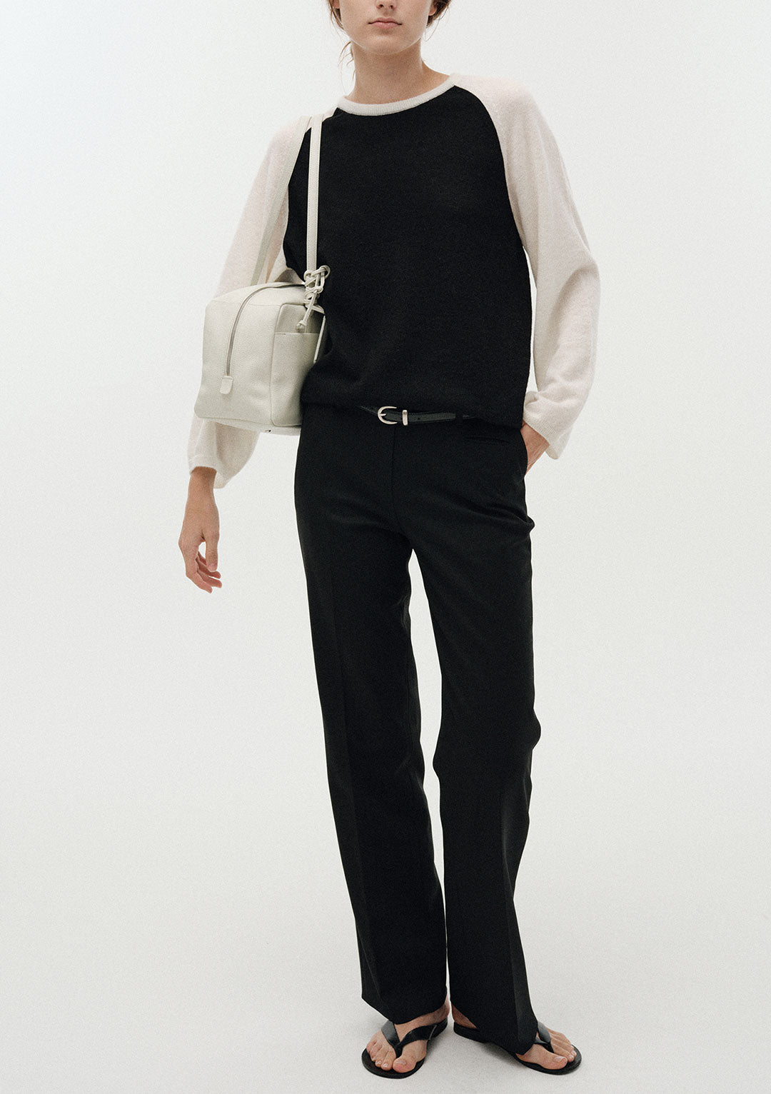 NOTHING WRITTEN POCKET SHOULDER BAG SALT