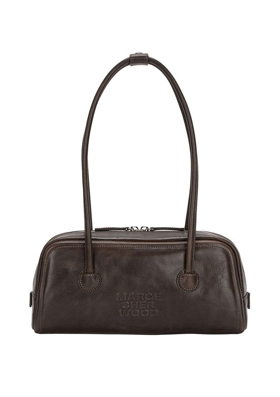 MARGESHERWOOD SOFT BAGUETTE BAG WASHED BROWN PULL UP