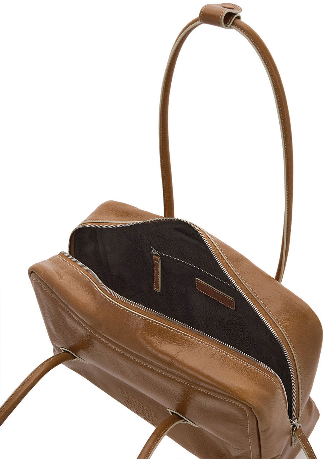 [Margesherwood] ☆/ SOFT BOSTON / brown crinkle MARGESHERWOOD Soft Boston Brown Crinkle | Bags | OEUVR – OEUVR