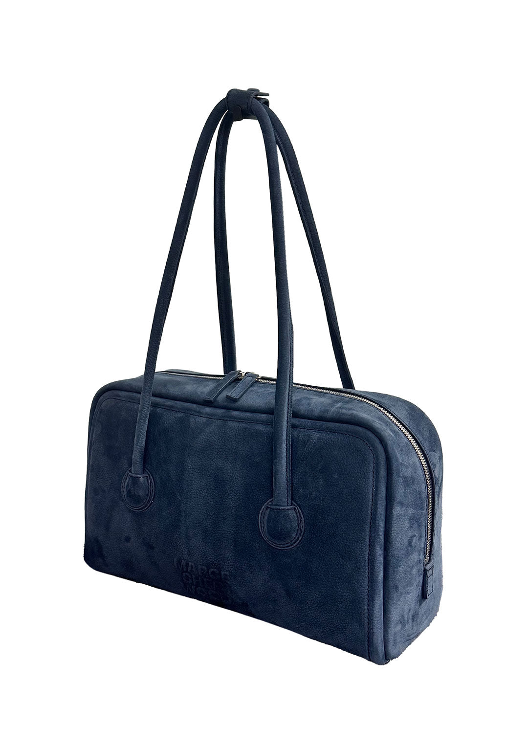 [MARGESHERWOOD x GOOD SQUISH] / ☆ BAG STRAP / navy MARGESHERWOOD Soft Boston Indigo Nubuck | Bags | OEUVR – OEUVR