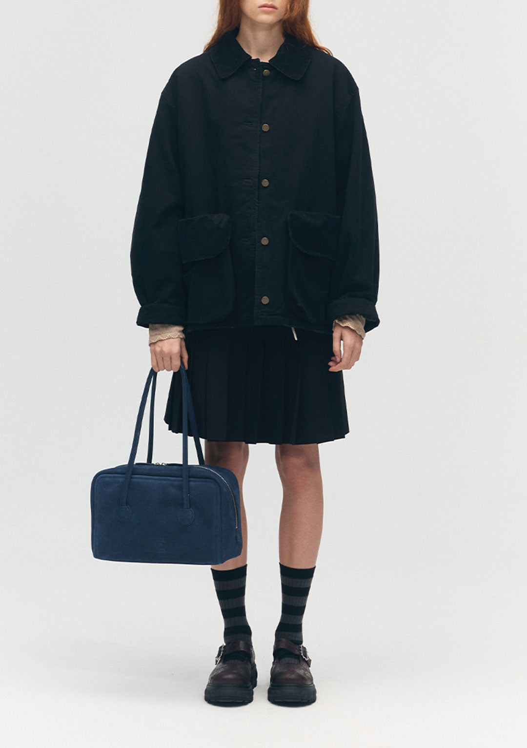 [Margesherwood] ☆/ SOFT BOSTON / indigo nubuck Designer fashion, Seoul-fully created | W Concept