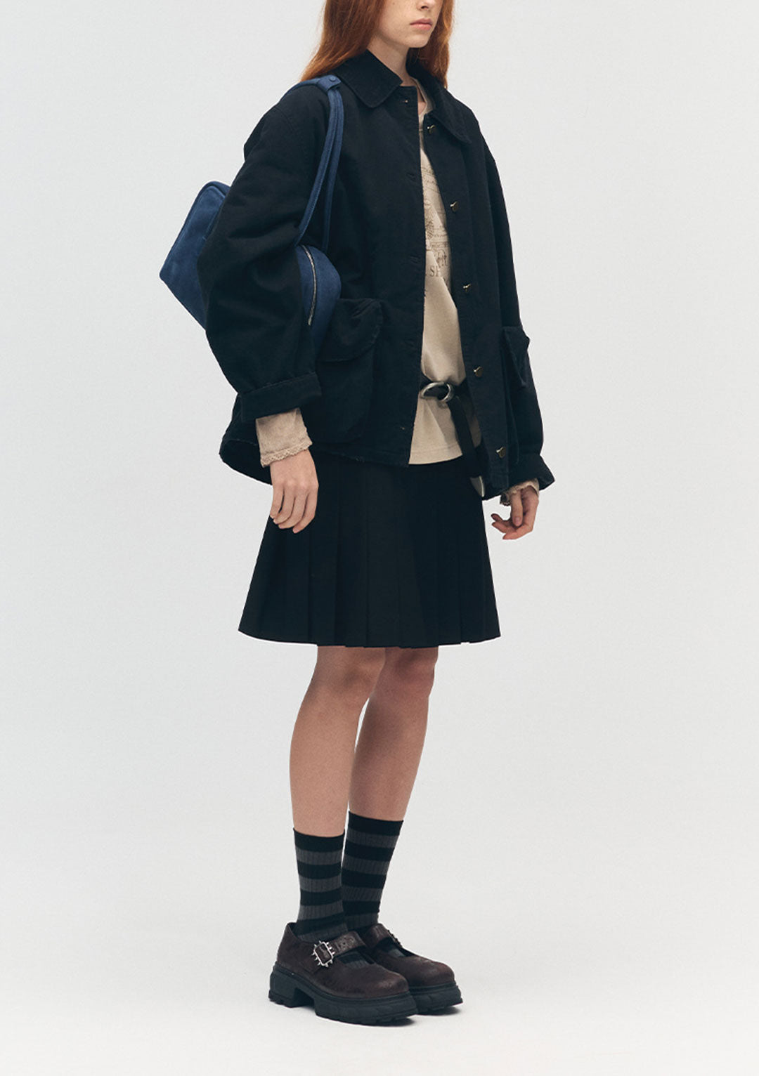 MARGESHERWOOD Soft Boston Indigo Nubuck | Bags | OEUVR – OEUVR
