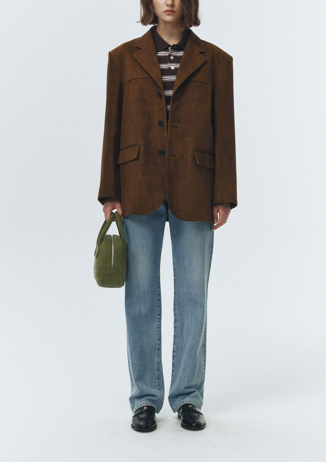 DUNST Unisex Suede Tailored Half Jacket Camel (COMING SOON)