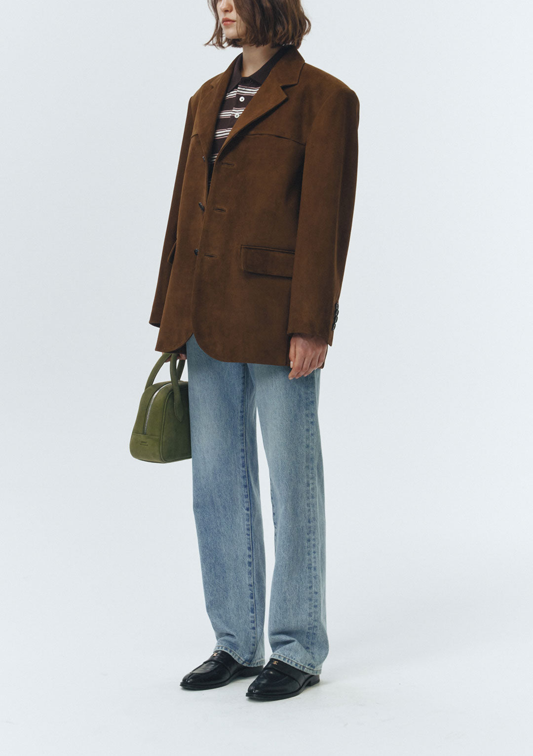 DUNST Unisex Suede Tailored Half Jacket Camel (COMING SOON)
