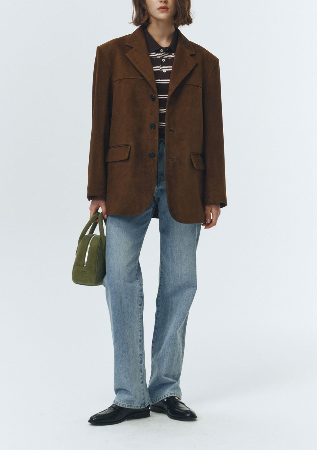 DUNST Unisex Suede Tailored Half Jacket Camel (COMING SOON)