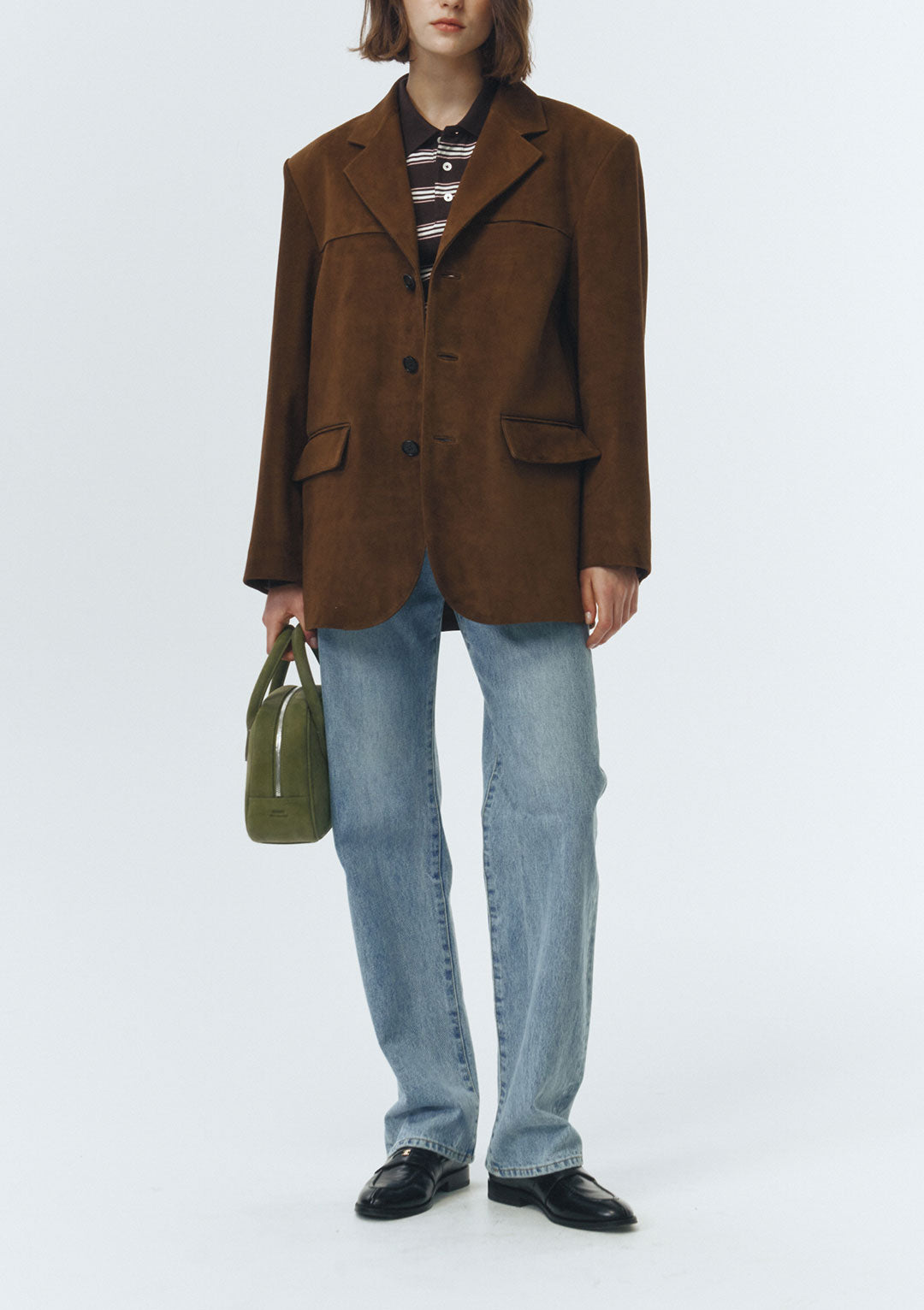 DUNST Unisex Suede Tailored Half Jacket Camel (COMING SOON)