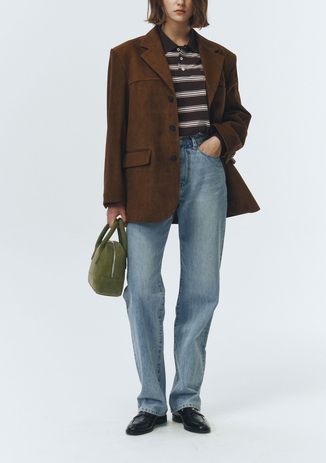 DUNST Unisex Suede Tailored Half Jacket Camel (COMING SOON)