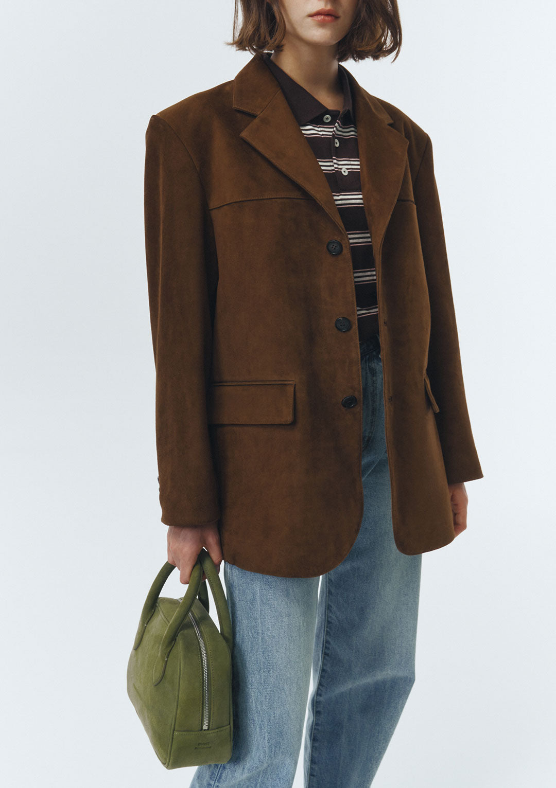 DUNST Unisex Suede Tailored Half Jacket Camel (COMING SOON)