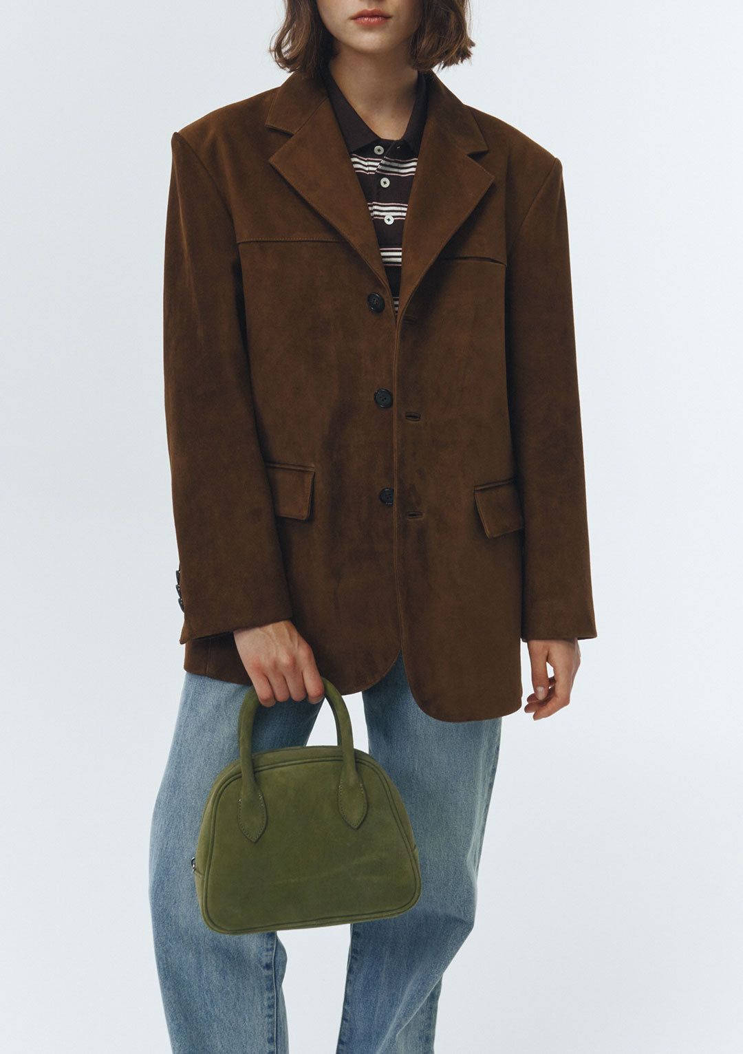 DUNST Unisex Suede Tailored Half Jacket Camel (COMING SOON)