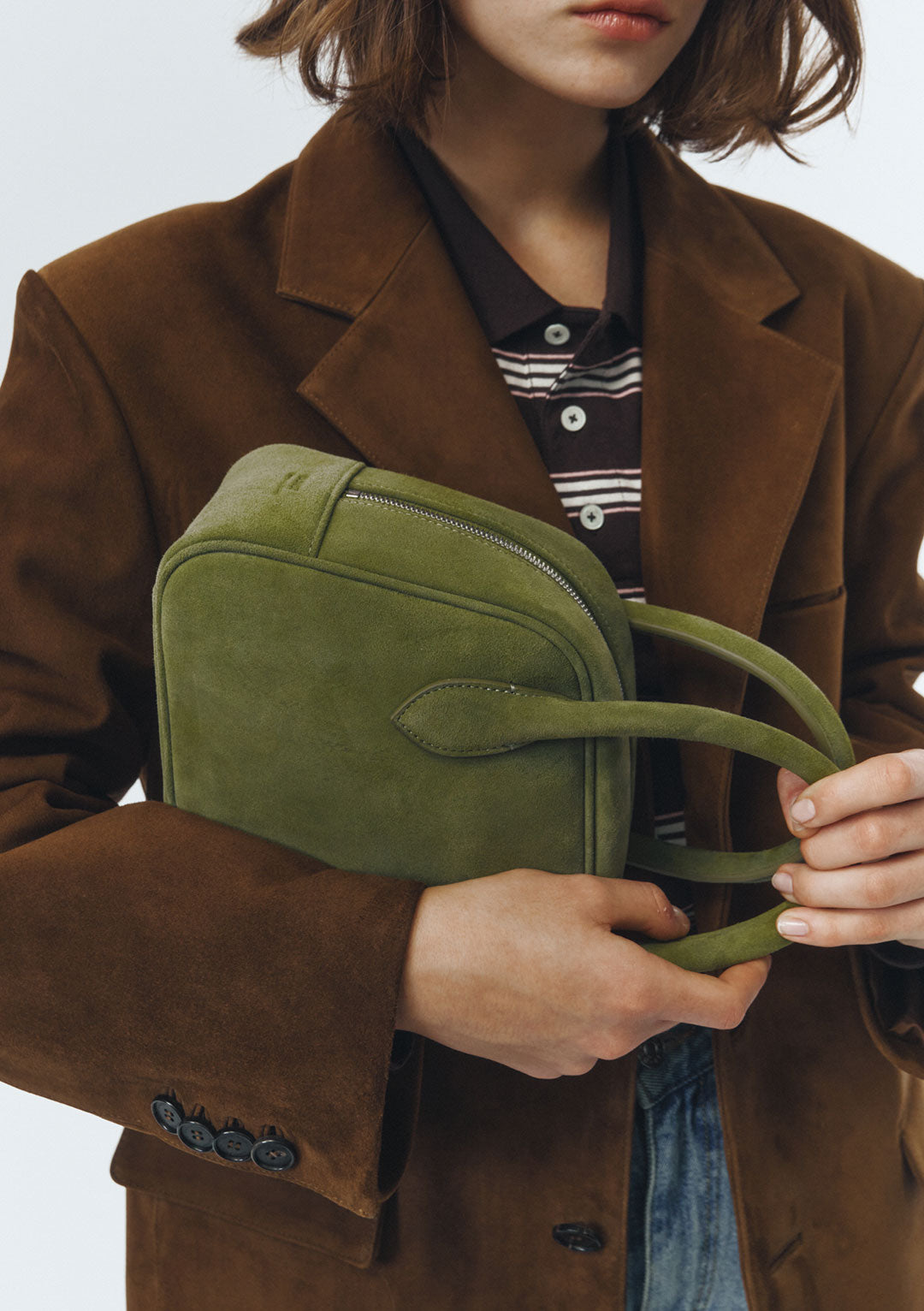 DUNST Unisex Suede Tailored Half Jacket Camel (COMING SOON)
