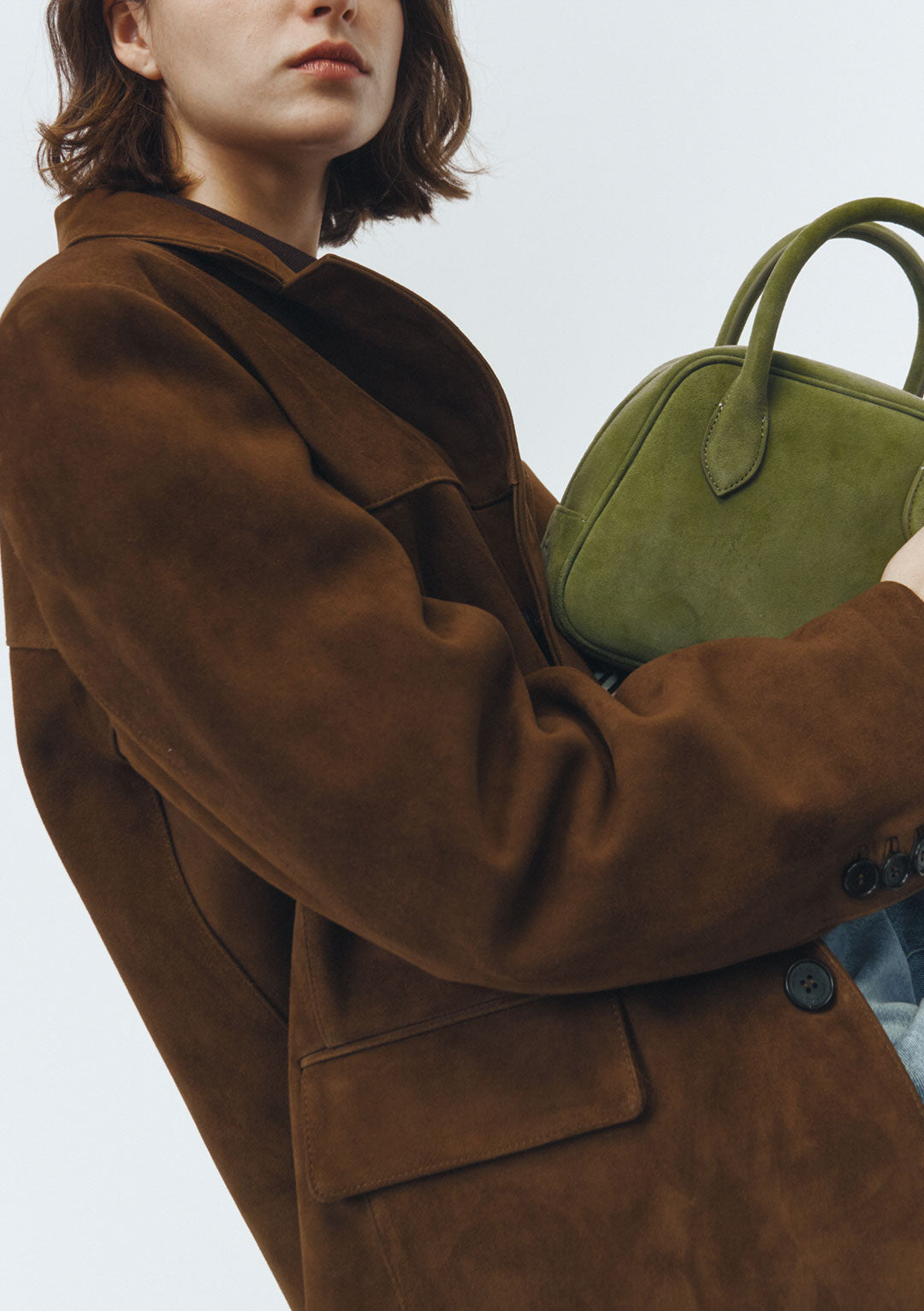 DUNST Unisex Suede Tailored Half Jacket Camel (COMING SOON)
