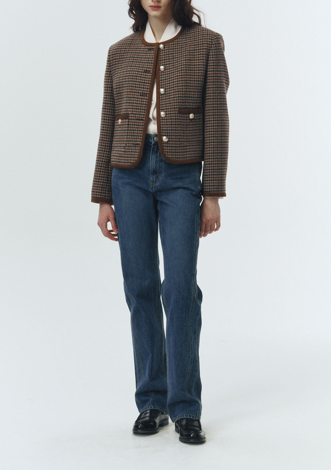 DUNST Classic Boucle Tweed Jacket Check (COMING SOON)