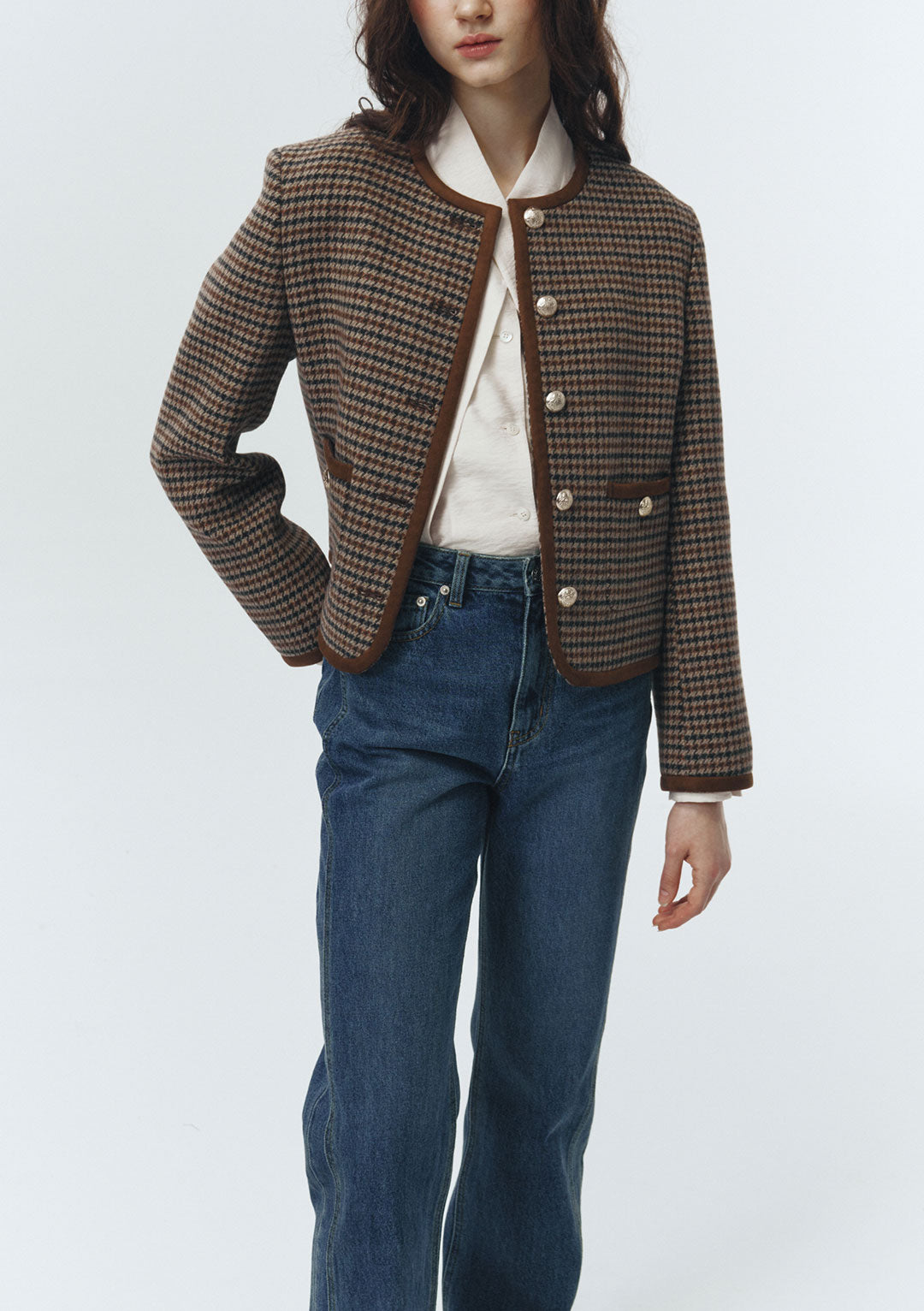 DUNST Classic Boucle Tweed Jacket Check (COMING SOON)