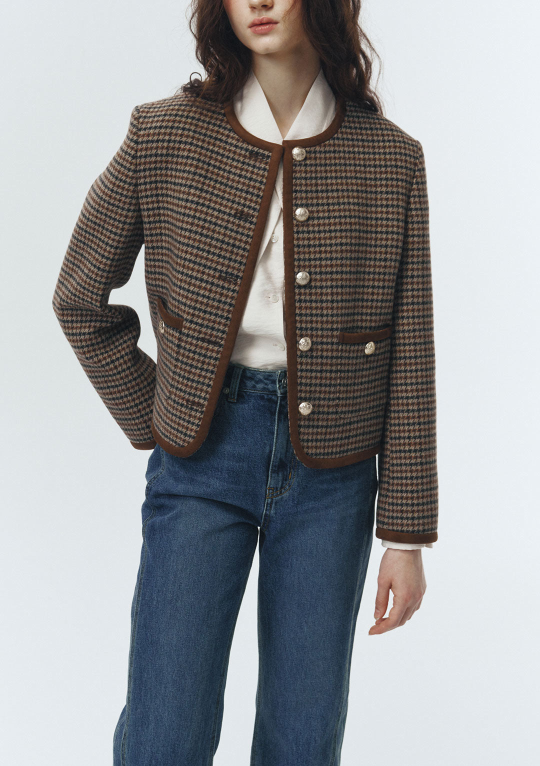 DUNST Classic Boucle Tweed Jacket Check (COMING SOON)