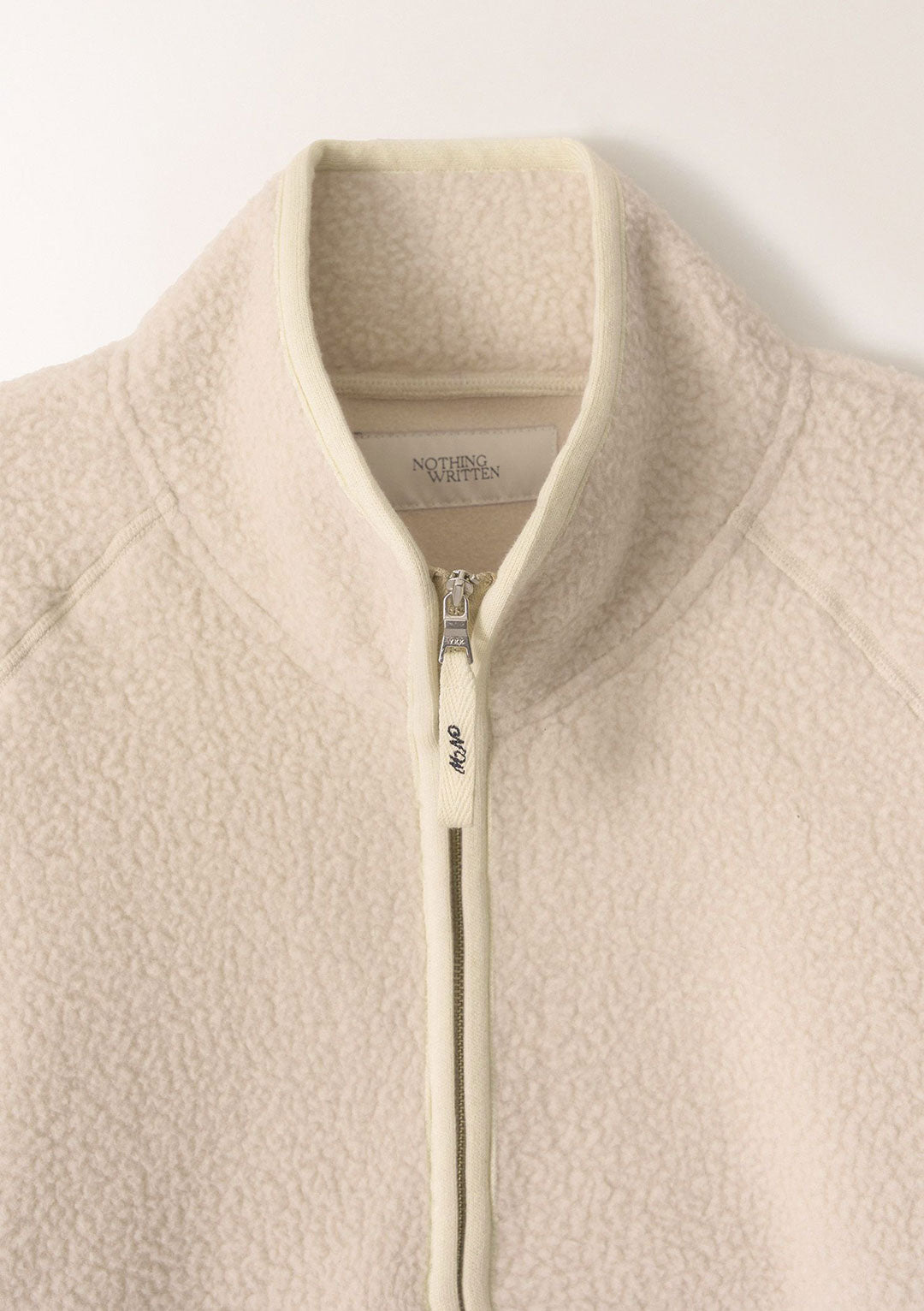 NOTHING WRITTEN WOOLY FLEECE PULLOVER IVORY
