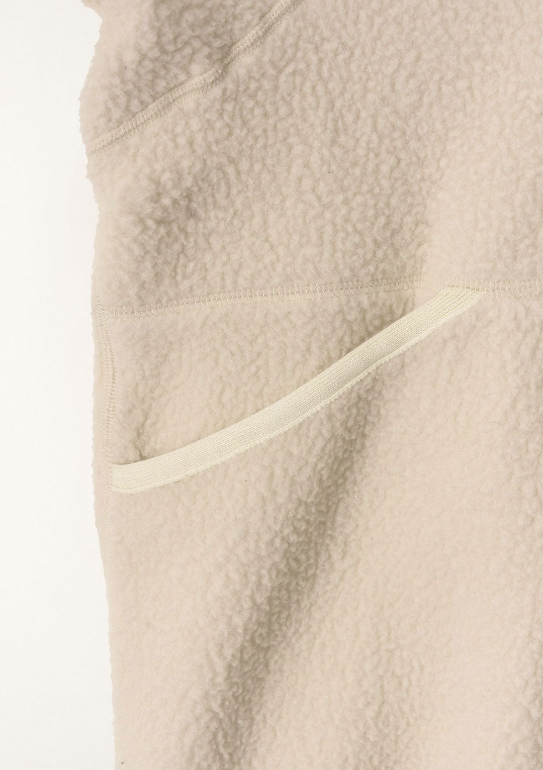 NOTHING WRITTEN WOOLY FLEECE PULLOVER IVORY