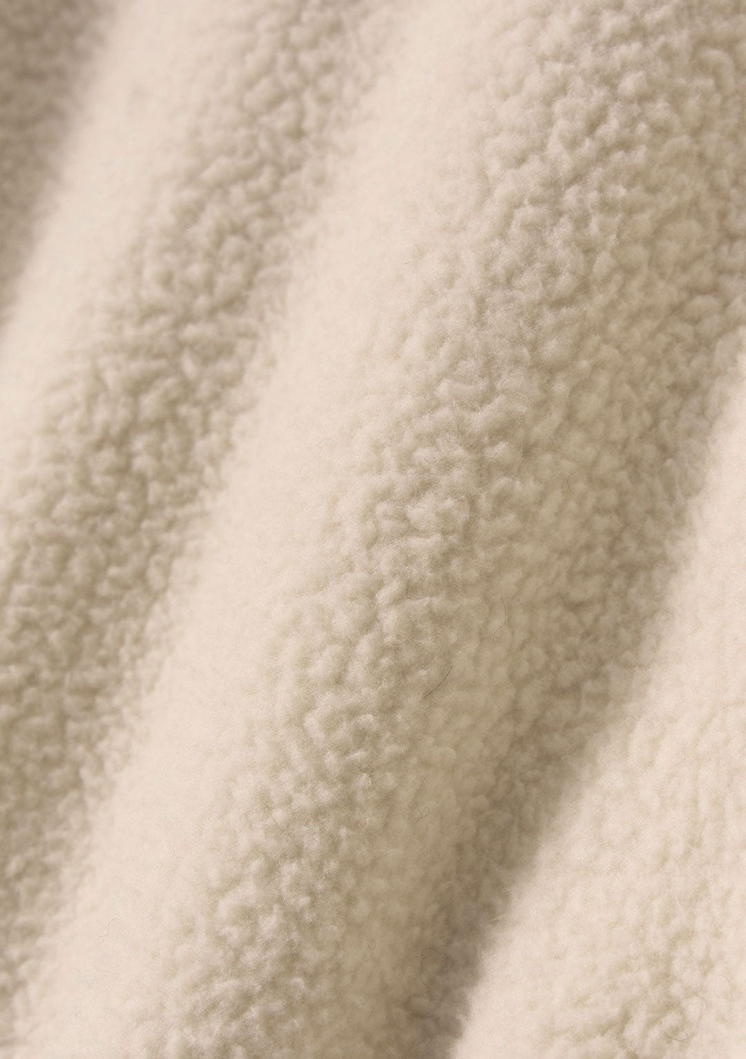 NOTHING WRITTEN WOOLY FLEECE PULLOVER IVORY