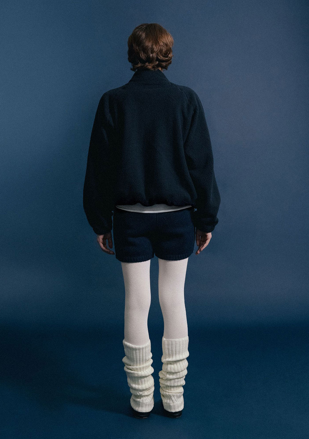 NOTHING WRITTEN WOOLY FLEECE PULLOVER DARK NAVY