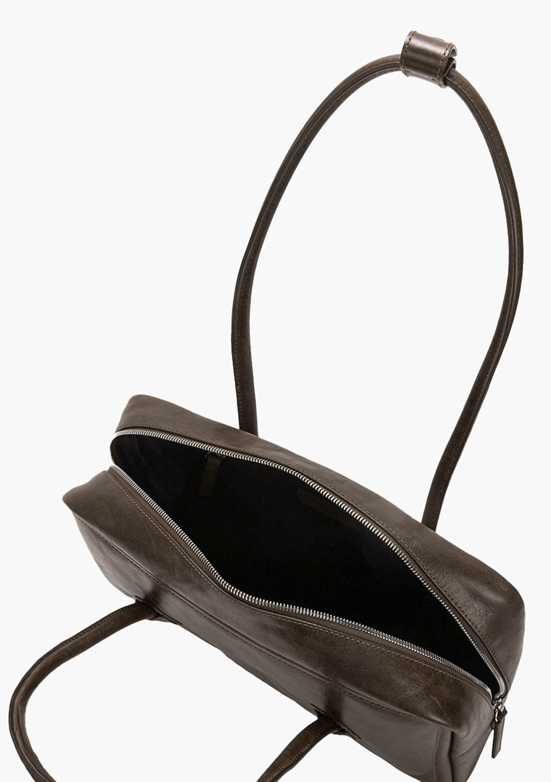 [Margesherwood ] / ☆ PIPING SLIM TOTE /washed brown pull-up Marge Sherwood Soft Tote Washed Brown Pull-Up – Balilene