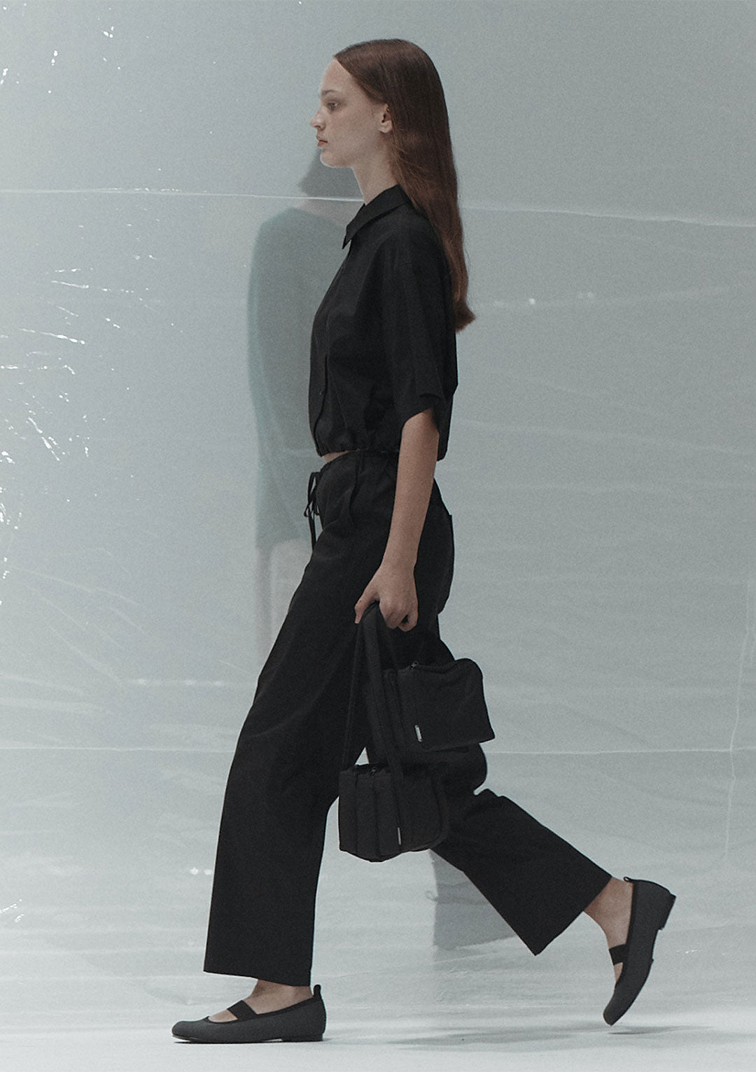 AMOMENTO STRIPE POCKET PANTS