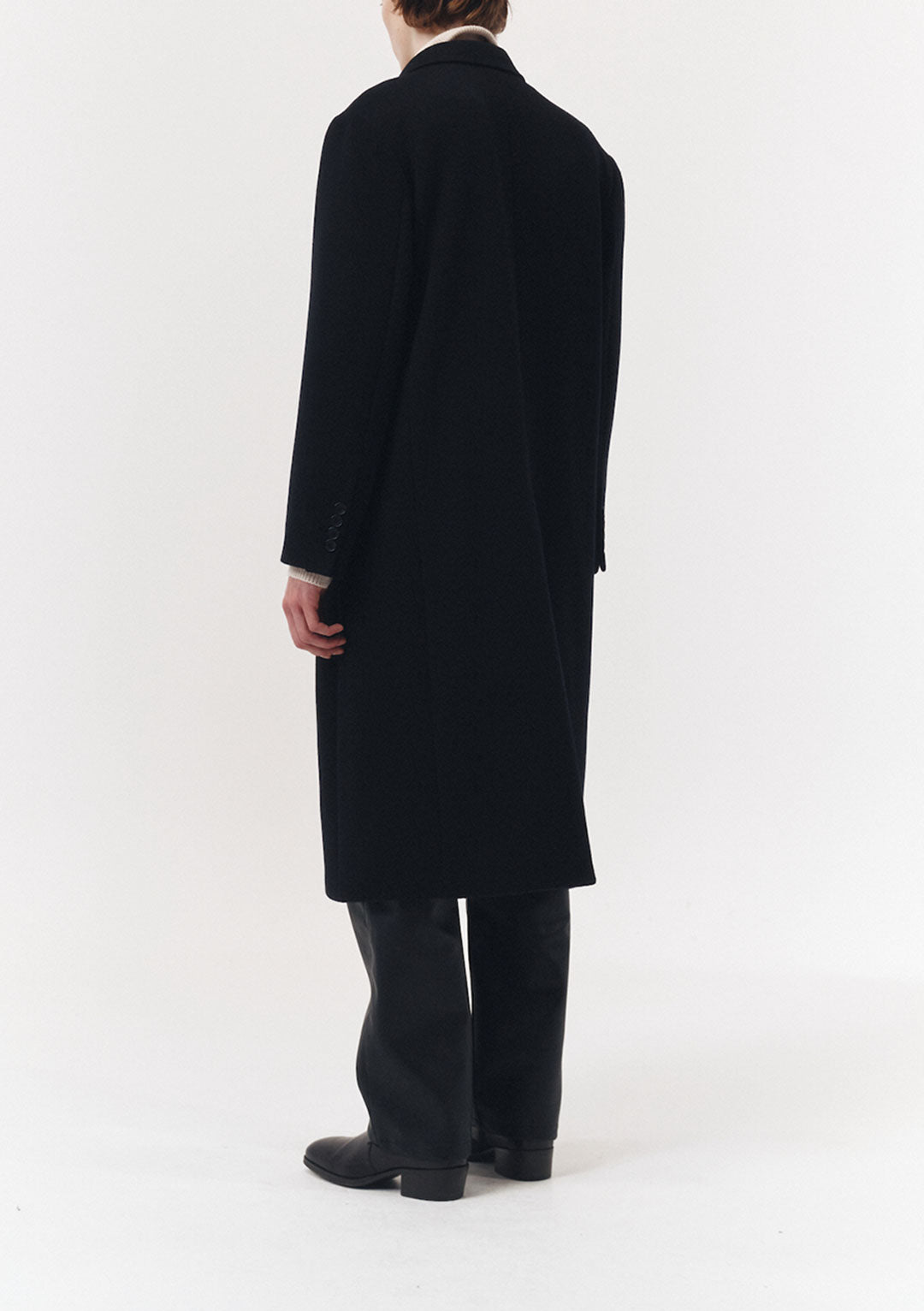DUNST Unisex Tailored Double-Breasted Wool Coat