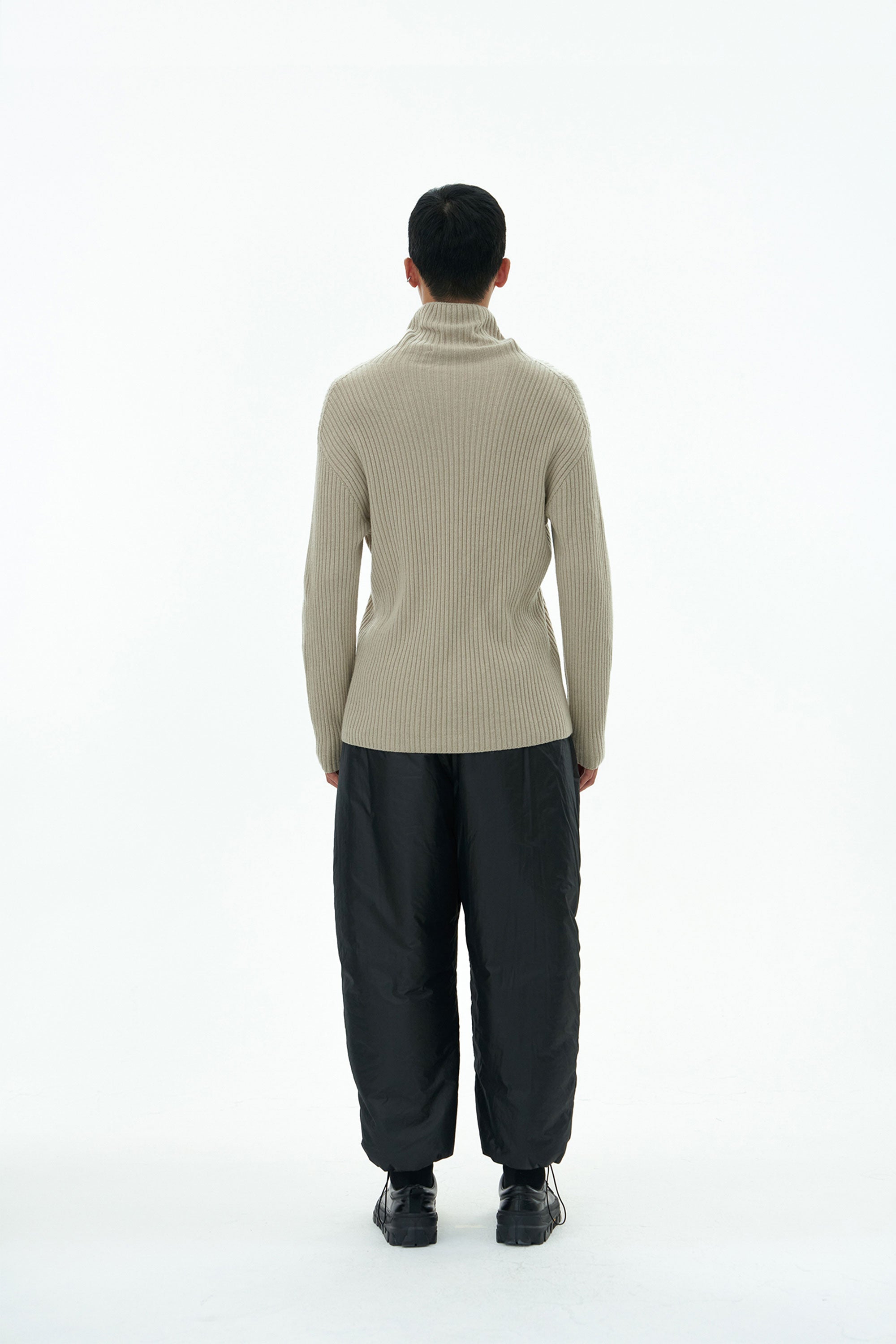 AMOMENTO RIBBED TURTLE PULLOVER