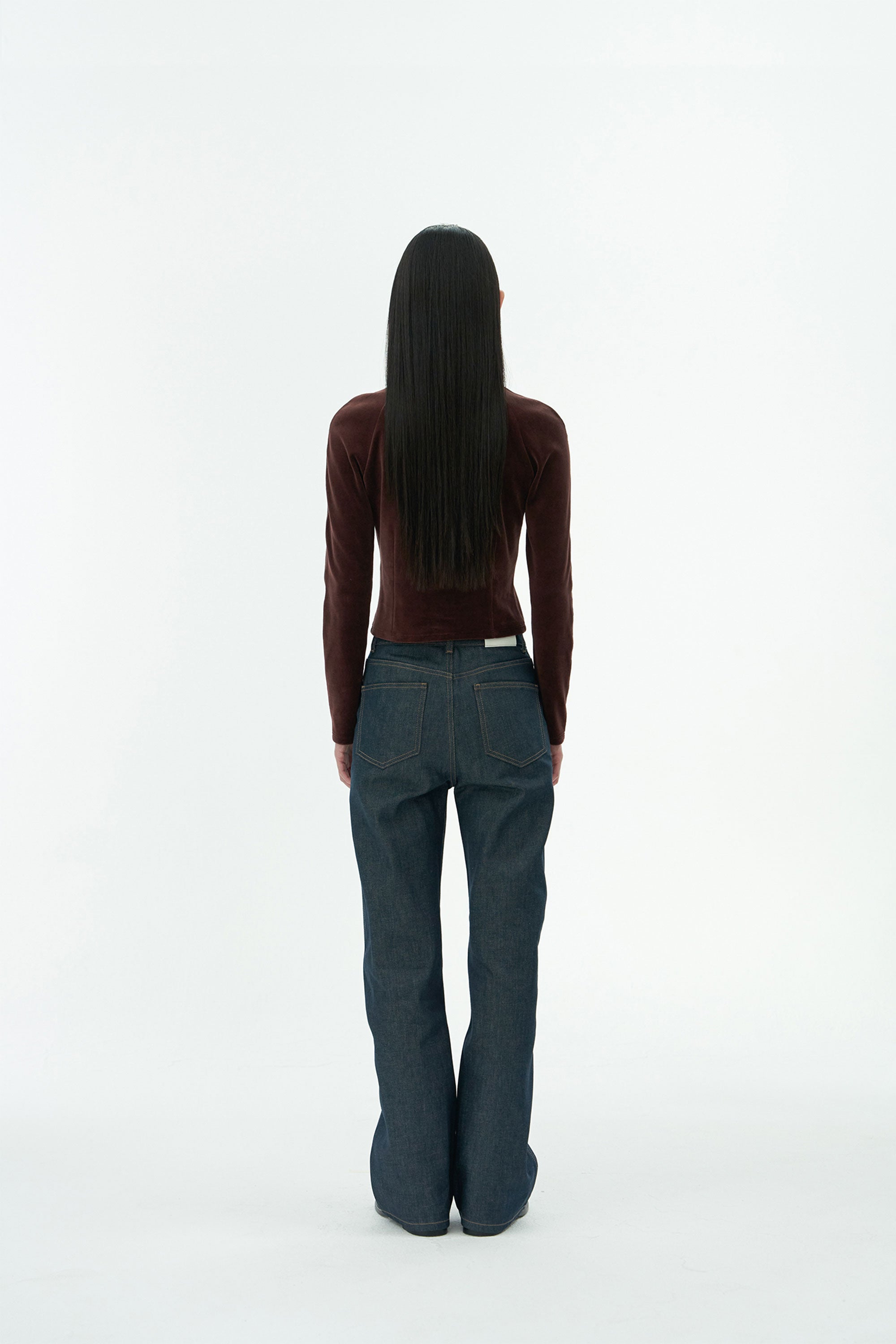 ◎AMOMENTO◎ COLORED STRAIGHT FIT DENIMBLACK AM24FWW01DNBLAC AMOMENTO GLOBAL