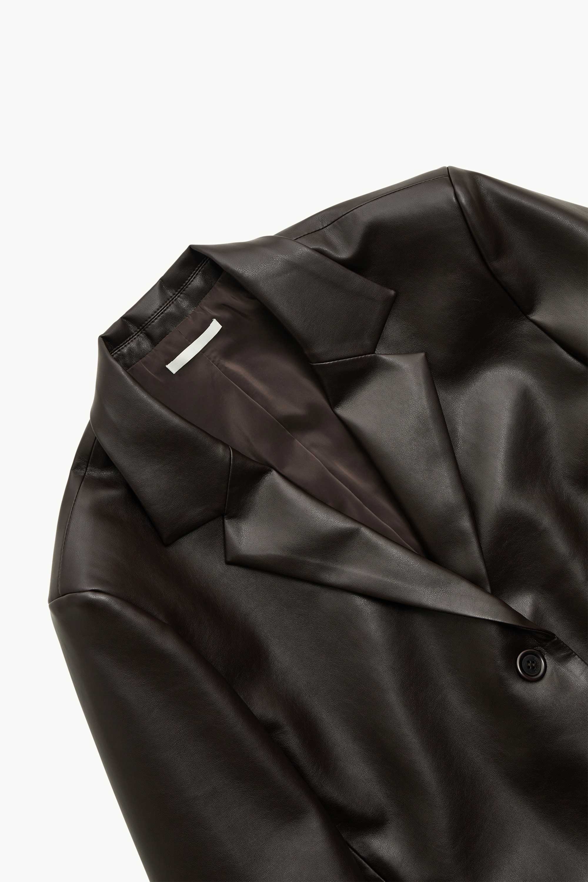 AMOMENTO Vegan Leather Long Jacket | Outwear | OEUVR – OEUVR