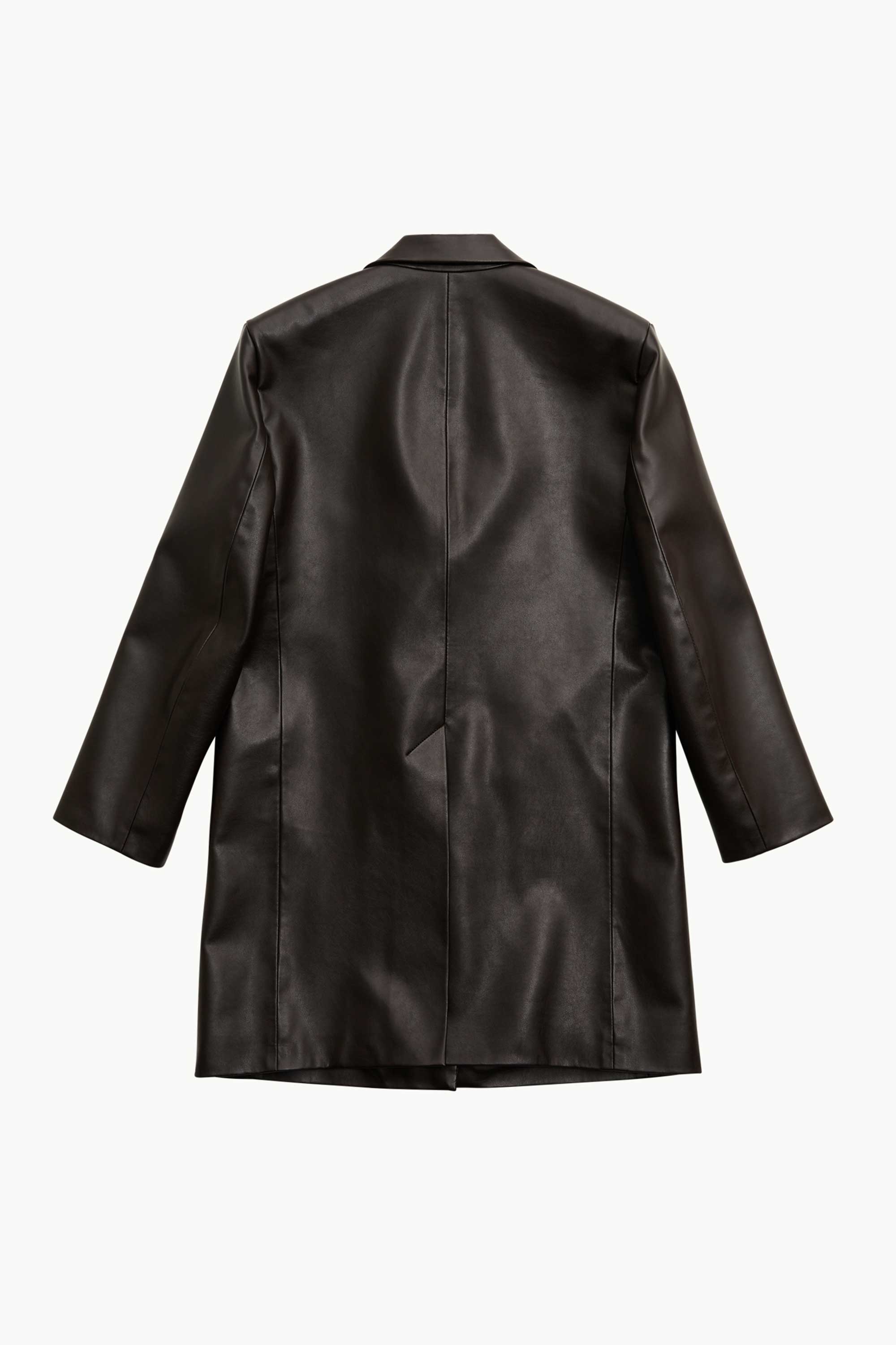 AMOMENTO Vegan Leather Long Jacket Outwear OEUVR – OEUVR