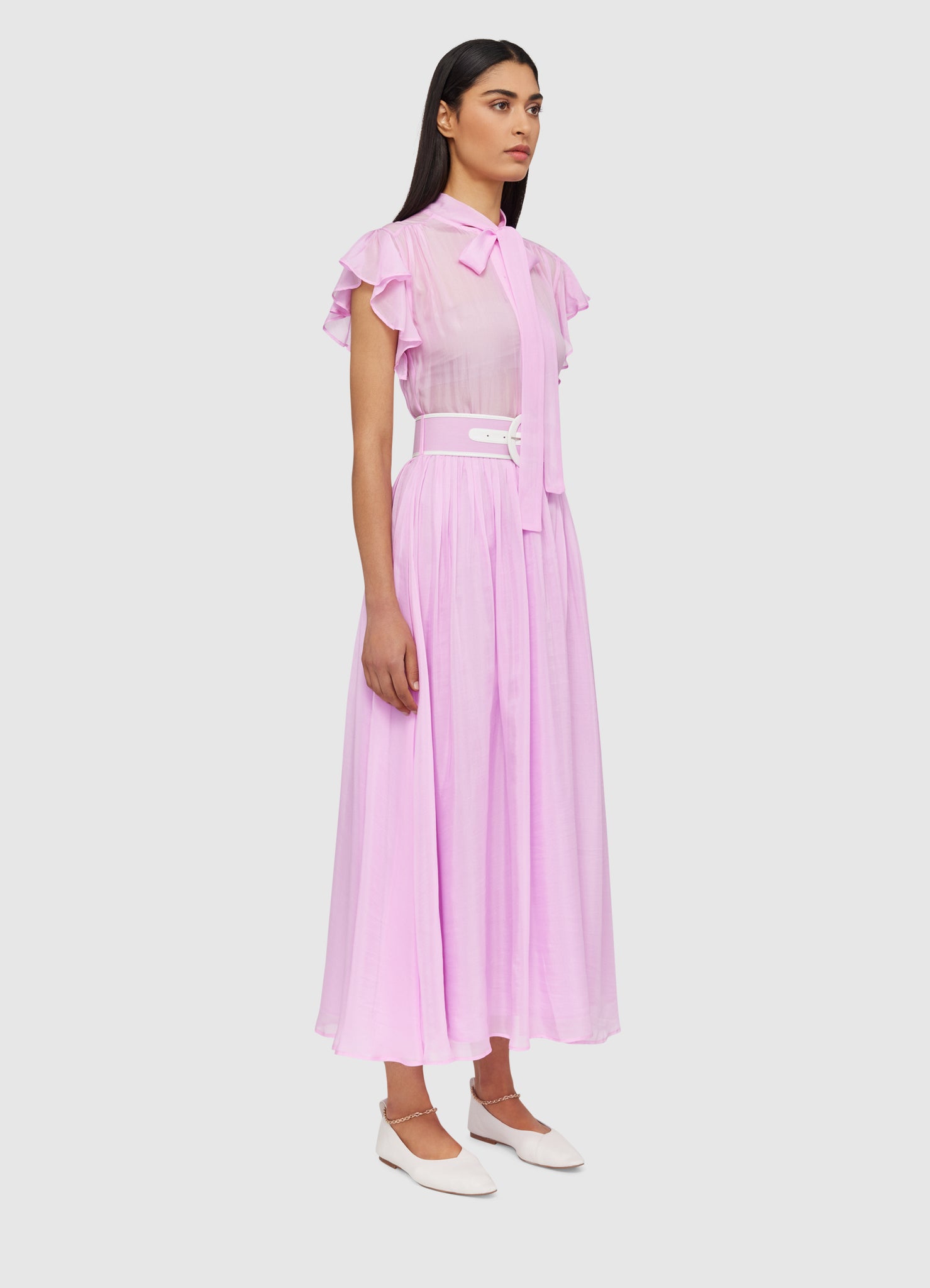 LEO LIN Pavilion Flutter Sleeve Dress | Dresses | OEUVR – OEUVR