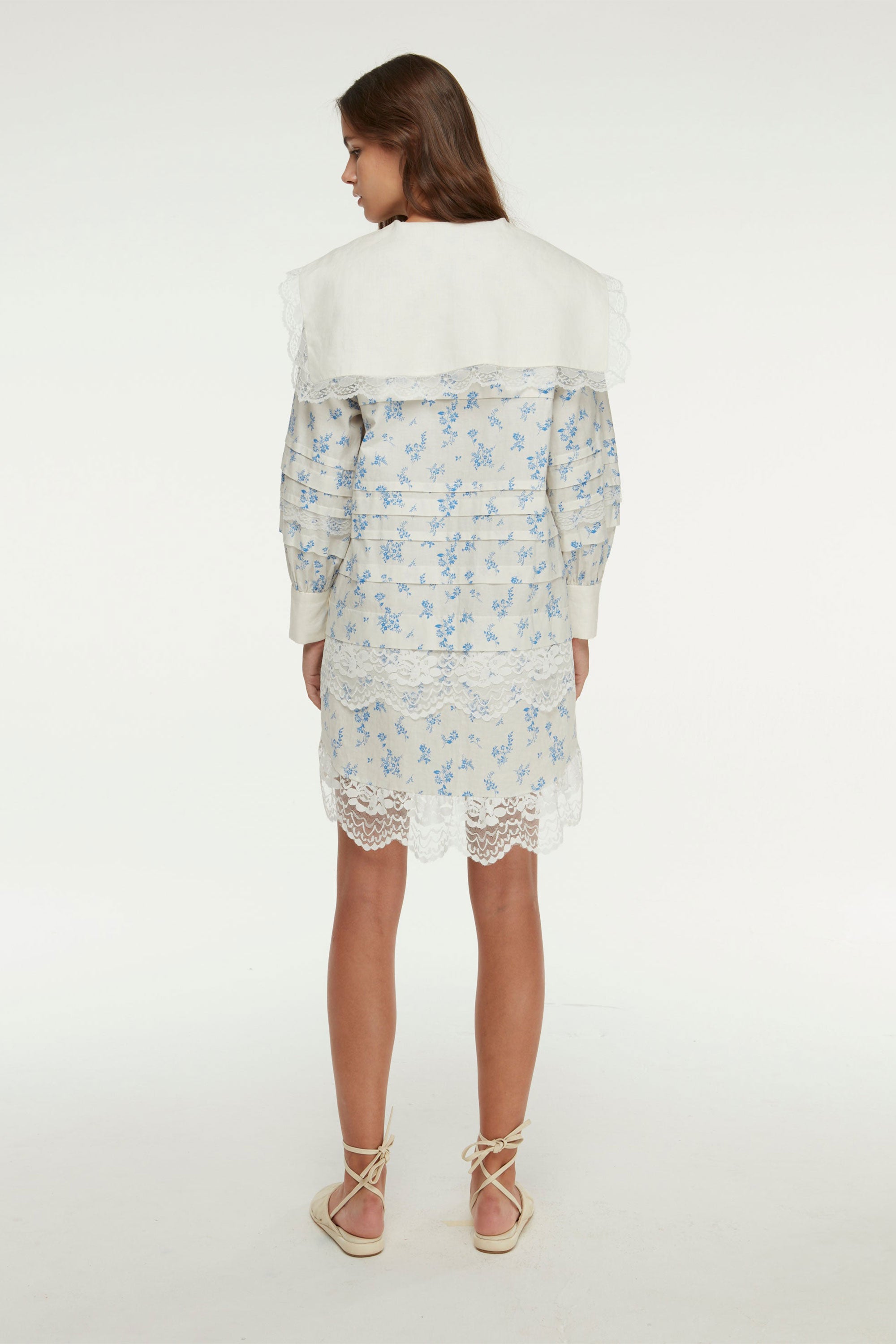 JANE SUDA LONG SLEEVE PRINT DRESS